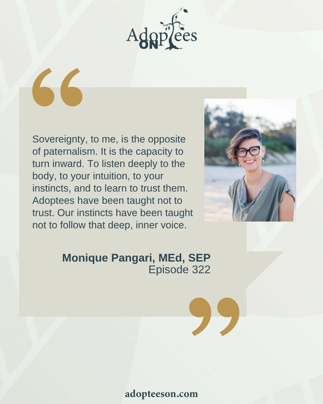I&rsquo;m so excited to introduce you to today&rsquo;s guest, Australian adoptee and somatic psychotherapist, Monique Pangari. Monique shares about her experiences as a teen mom, what lead her to search for her origins, and how she discovered the man