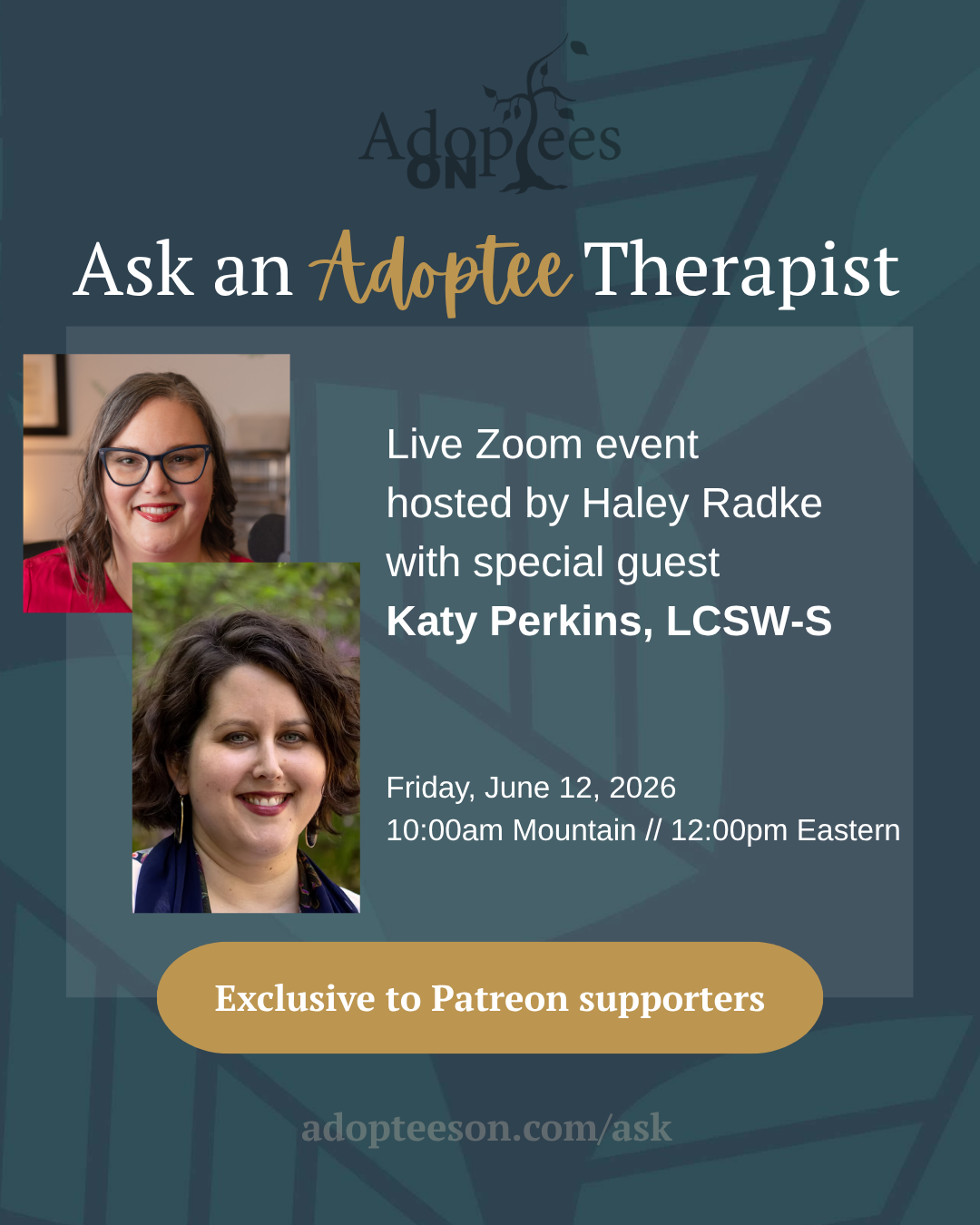 June Ask an Adoptee Therapist with Katy Perkins, LCSW-S