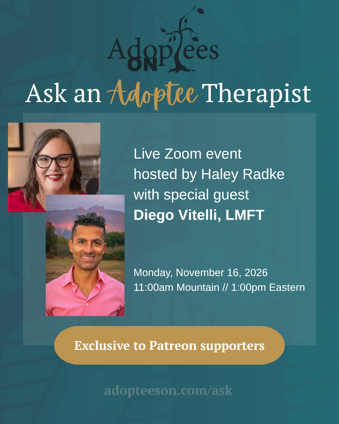 November Ask an Adoptee Therapist Diego Vitelli, LMFT