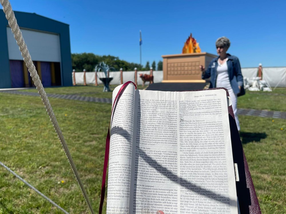 Reading God's word on site with insight