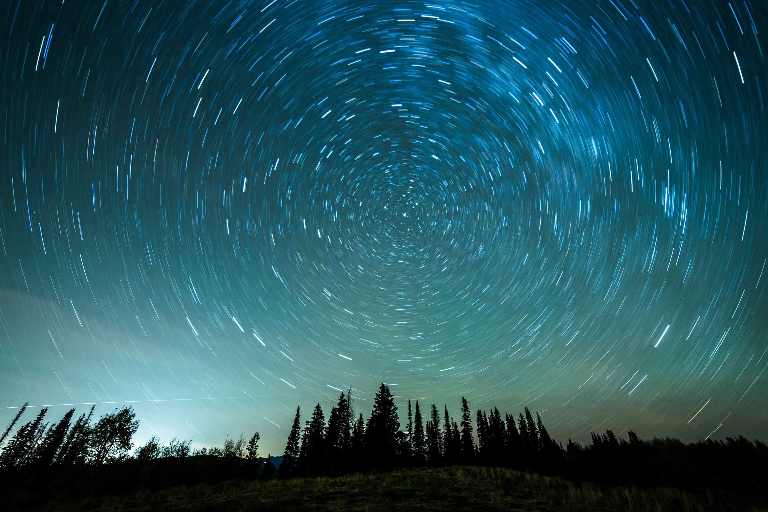 My first attempt at star trails. This one is a little different than regular star picture. Using my remote shutter I set my shutter to stay open for 20 minutes. I also used a very low ISO of 200 in order to keep the noise down and keep from getting over exposed. 