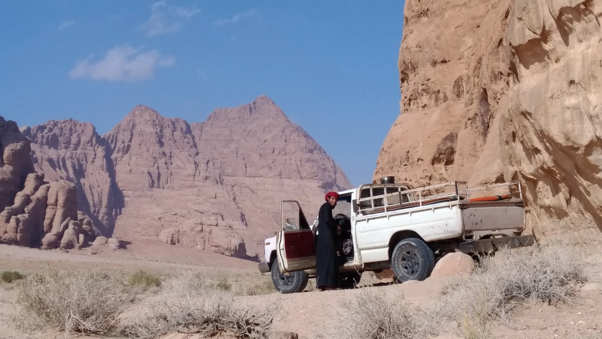 One of our guides with his jeep
