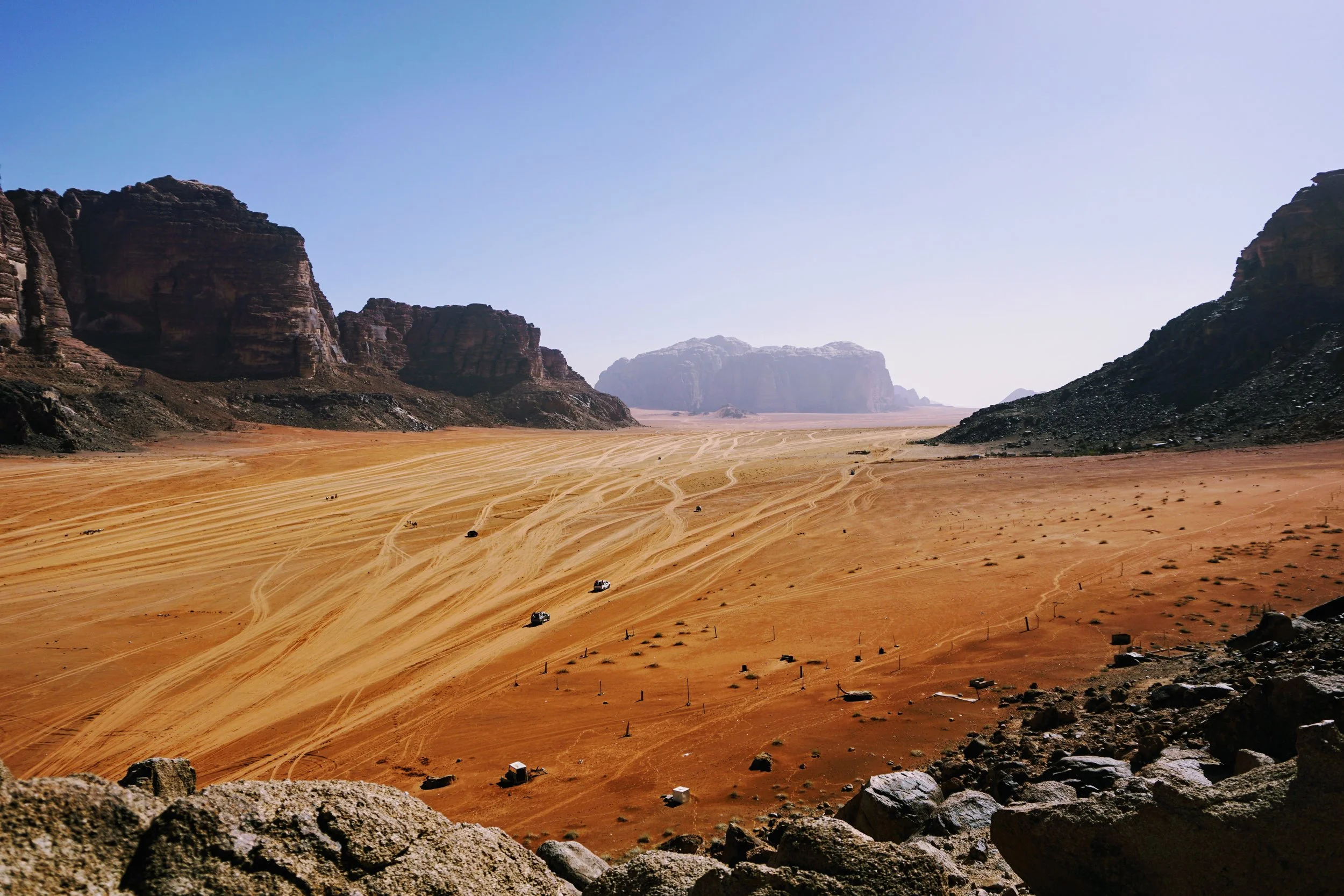 Desert traffic in Wadi Rum