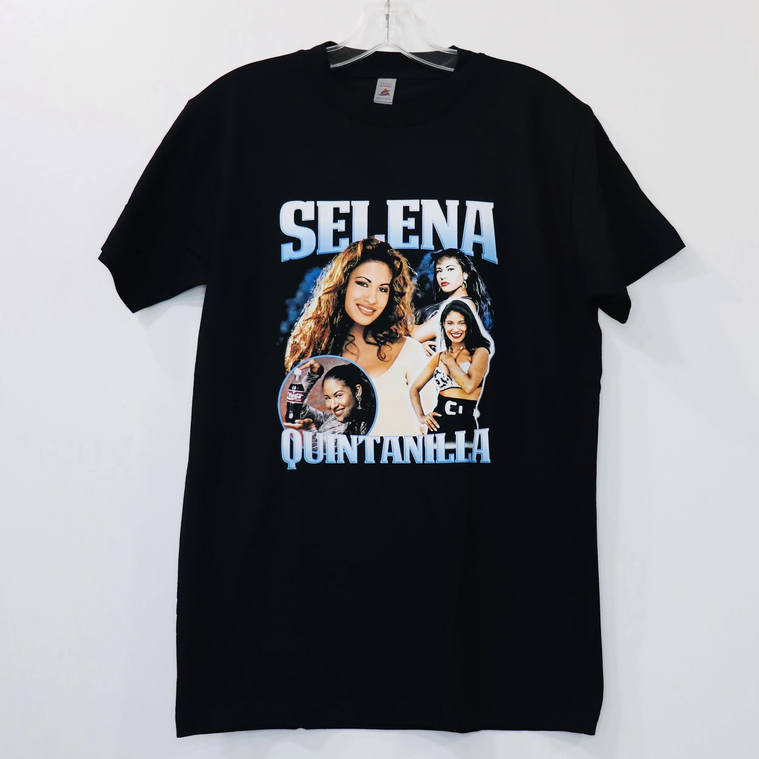 KURFEWZ LATIN TEE - SELENA BLUE AOP ON BLACK IMG_2713.JPG