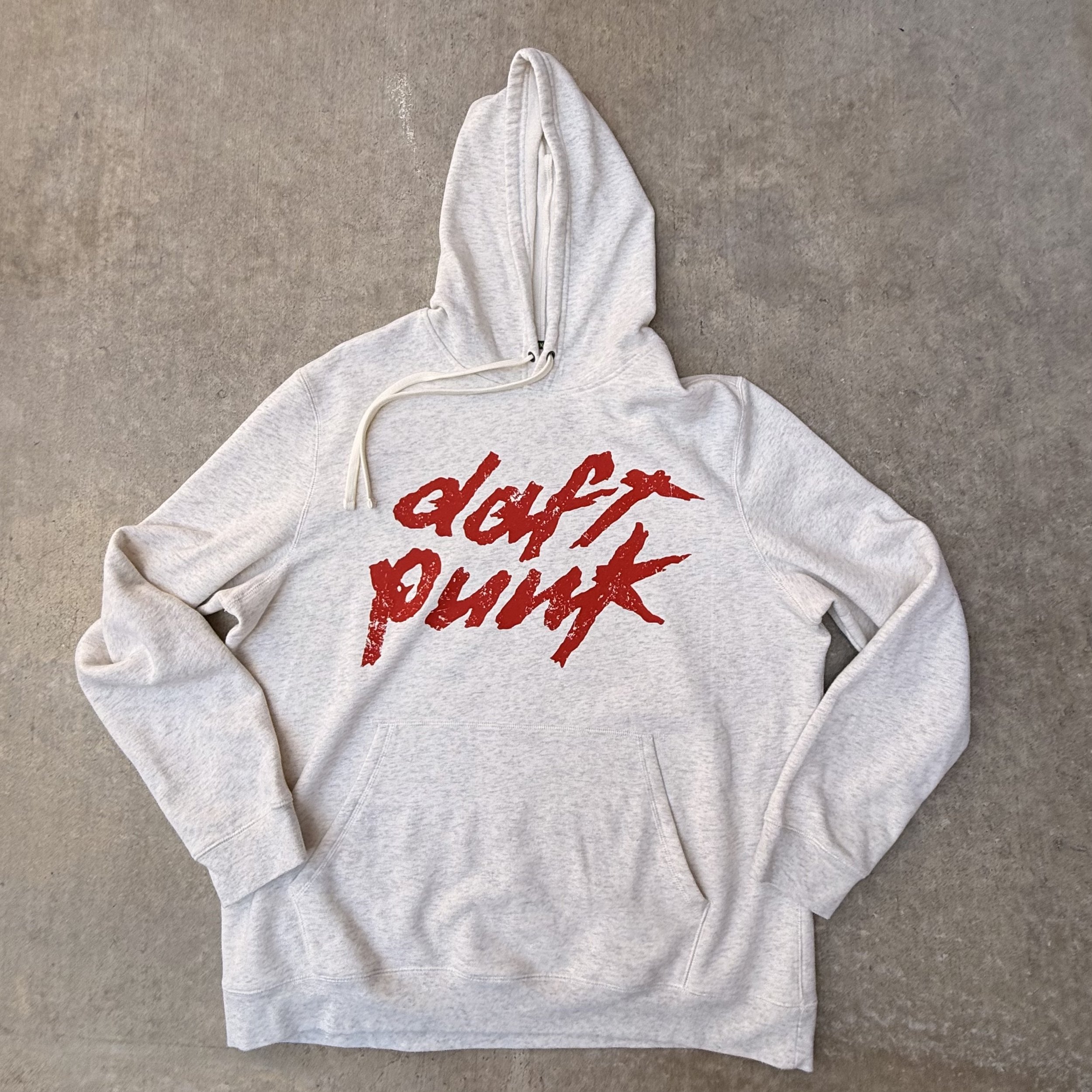 HOODIE_DAFT PUNK RED LOGO ON CREAM [FONZ]  IMG_9899.jpeg