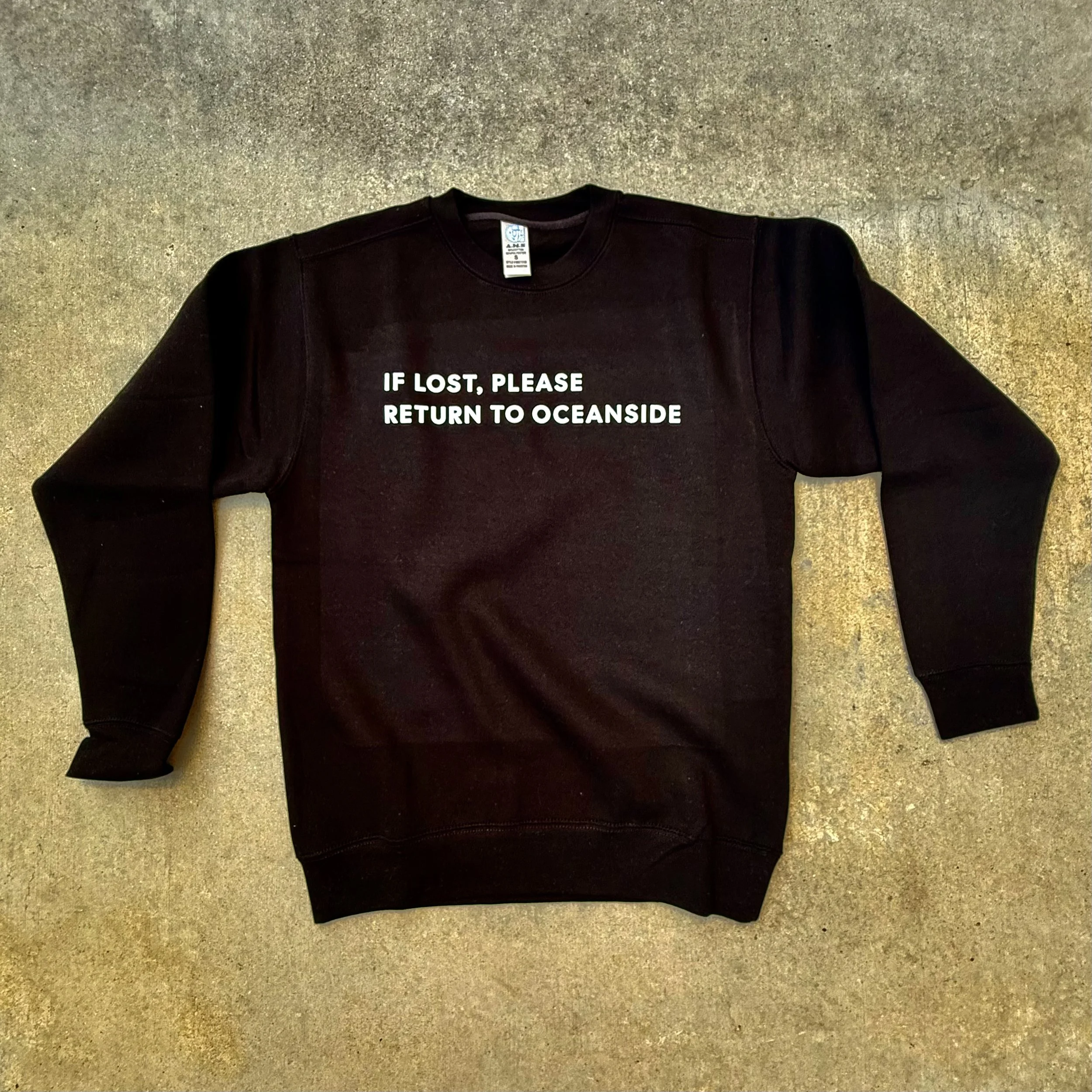 CREWNECK_OCEANSIDE BLACK IF LOST [FONZ] IMG_9924.jpeg
