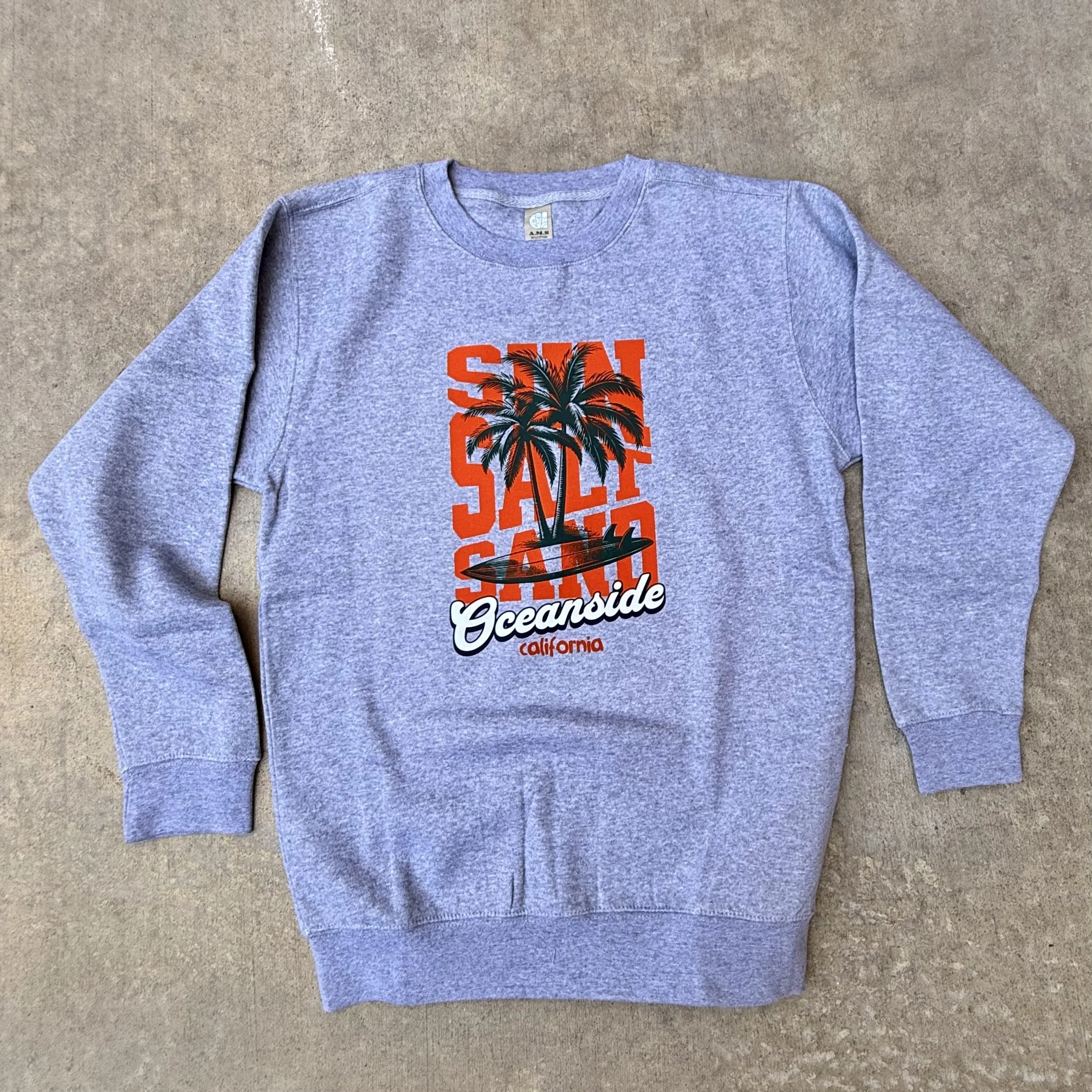 CREWNECK_OCEANSIDE GREY SUN SALT SAND [FONZ] IMG_9918.jpeg