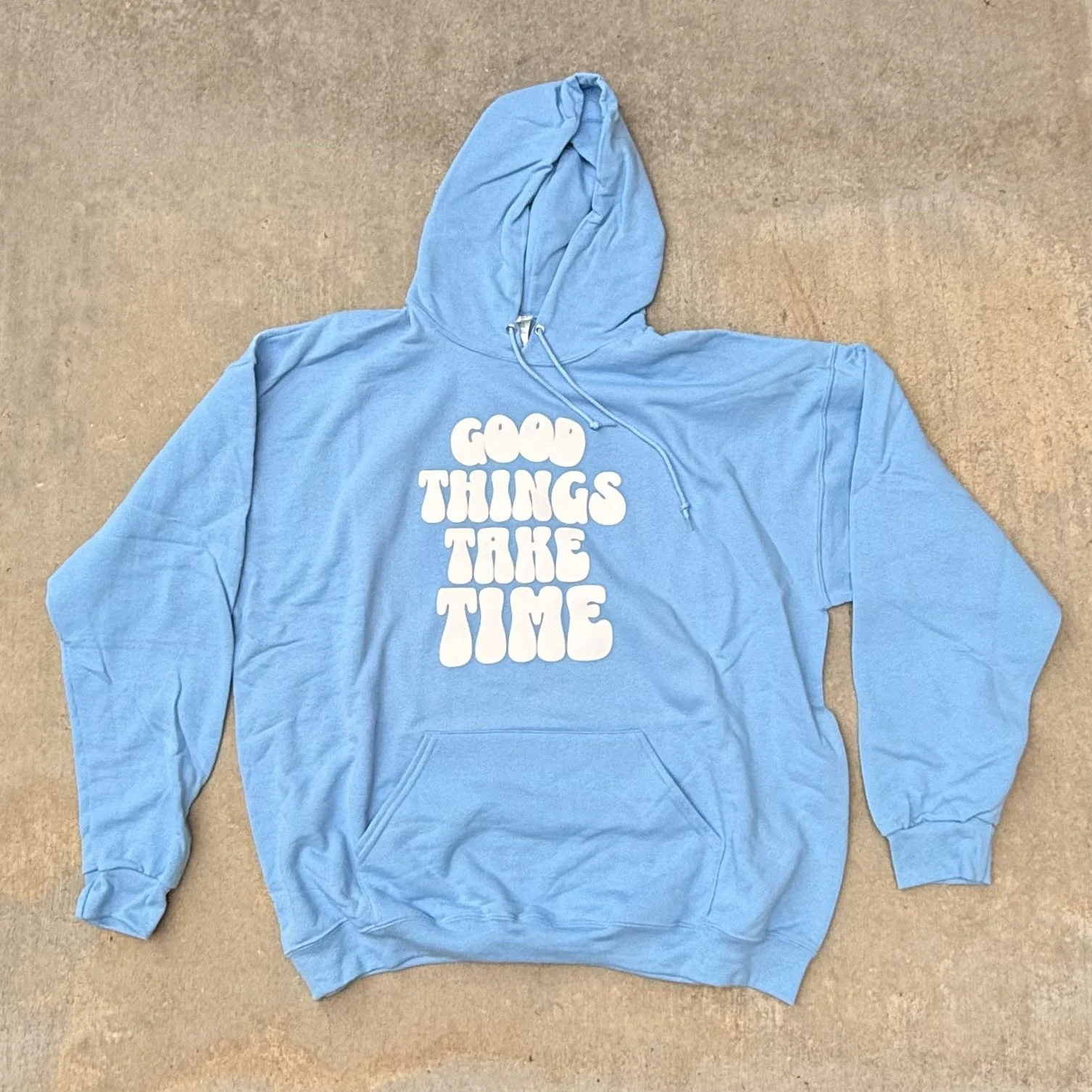 HOODIE_GOOD THINGS WHITE ON BLUE [FONZ] IMG_0065.jpeg