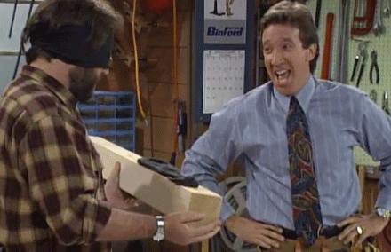 Tim (right) with Al (left) from Home Improvement TV show.