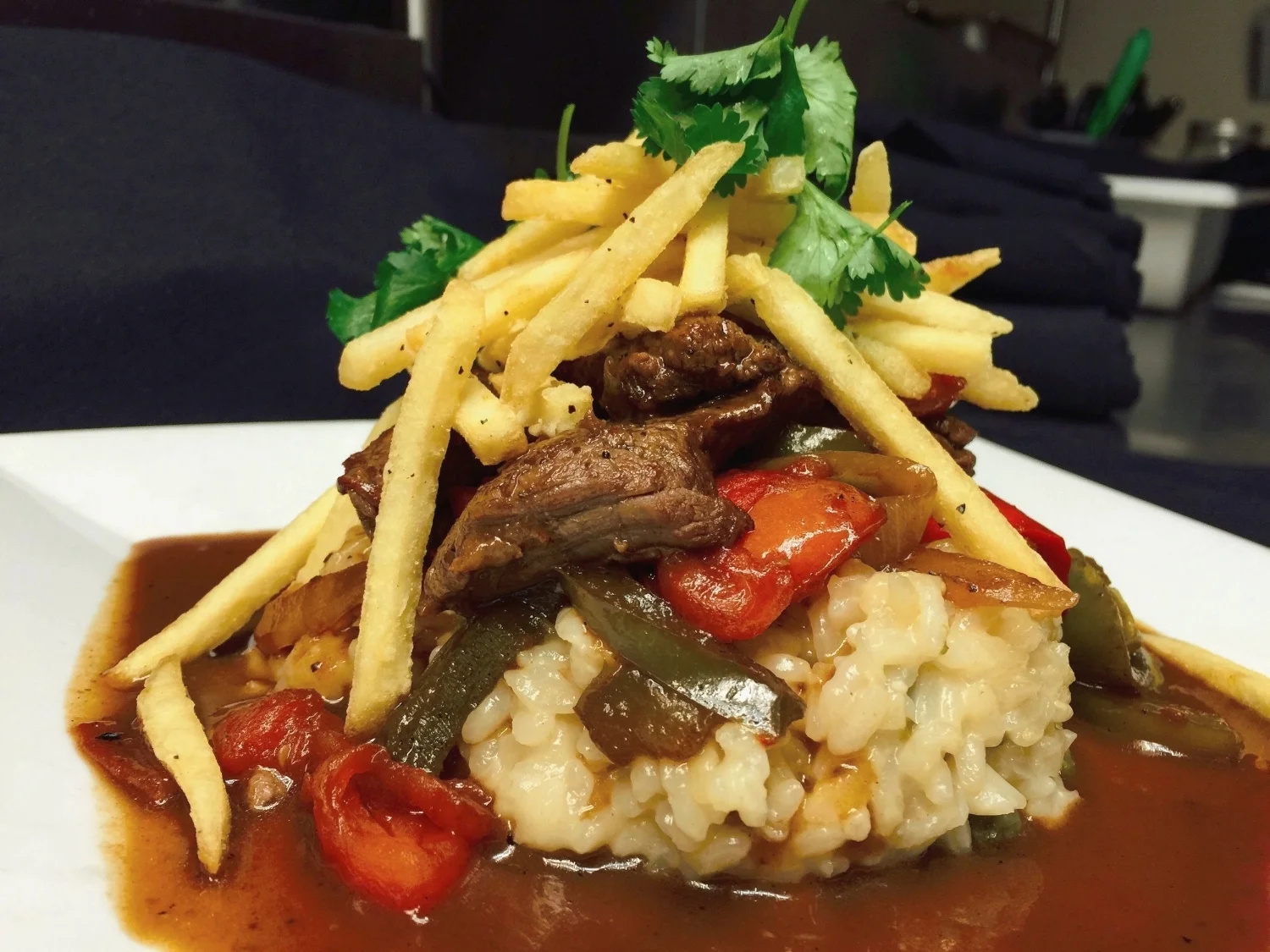 Lomo Saltado Con Risotto
