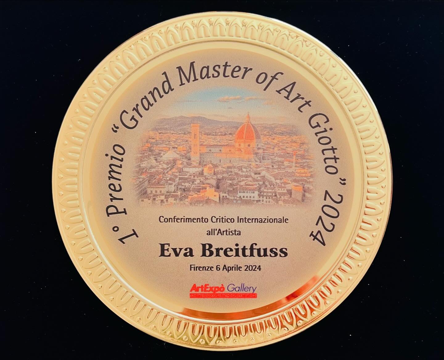 On April 6/2024 I received the 1 Premio &ldquo;Grand Master of Art Giotto&ldquo; 2024 in Florence @grandhotelbaglioni .
Thank you @artexpo_gallery. I&rsquo;m delighted to see my artwork TWILIGHT as the Award-winning work. 

#awardwinning #artwork #ar