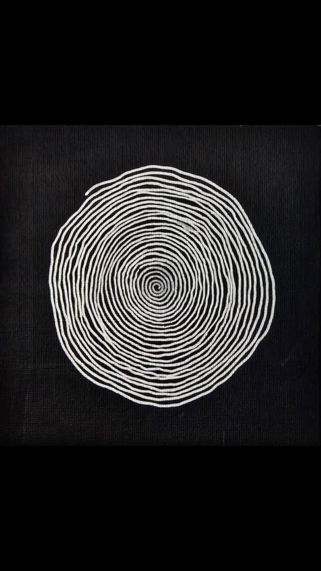MERRY GO ROUND - #breitfusseva #contemporaryart #circles #blackandwhite #abstractart #contemporaryartist