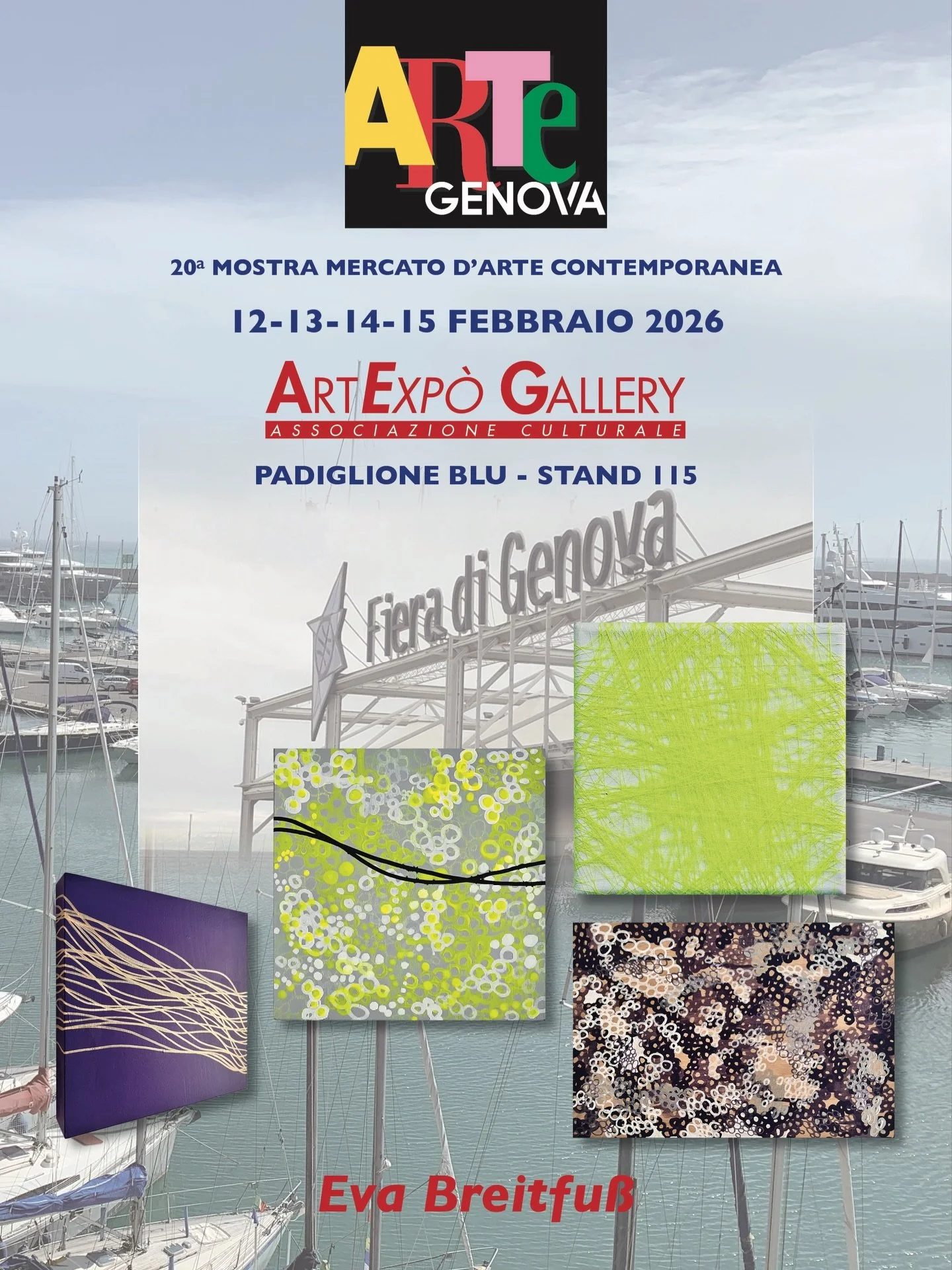 COMING SOON&hellip;✨✨✨
ART GENOVA with 4 of my artworks  exhibit @artexpo_gallery 
Genova, February 12. 13. 14. 15. 2026

#artfair #artexhibition #contemporaryartwork #contemporaryartist #breitfusseva