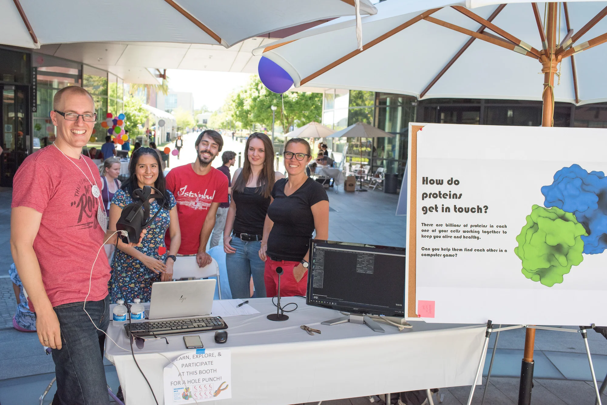 Protein Speed Dating using Virtual Reality