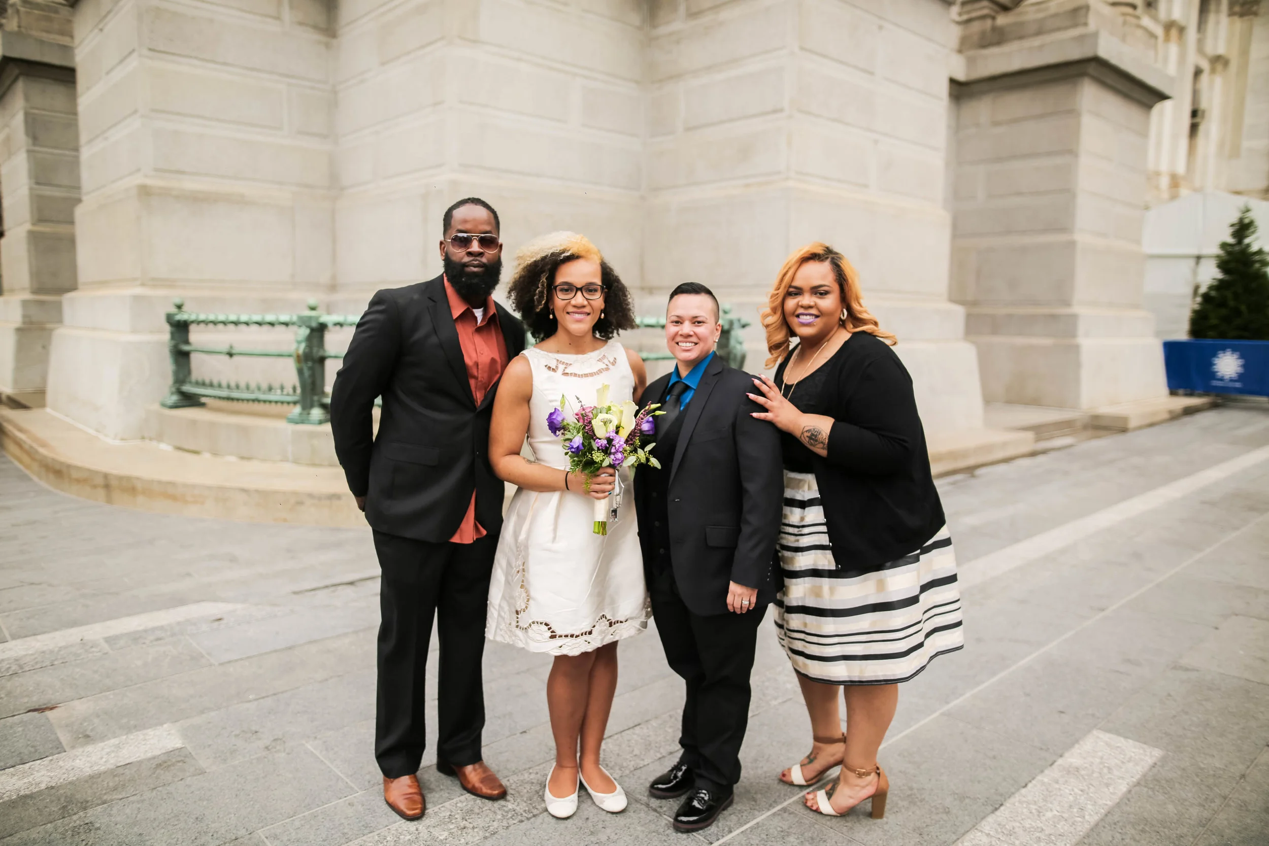 Sophia and Lisa - Philadelphia City Hall Lesbian Elopement by Swiger Photography, Philly's Lesbian Photographer