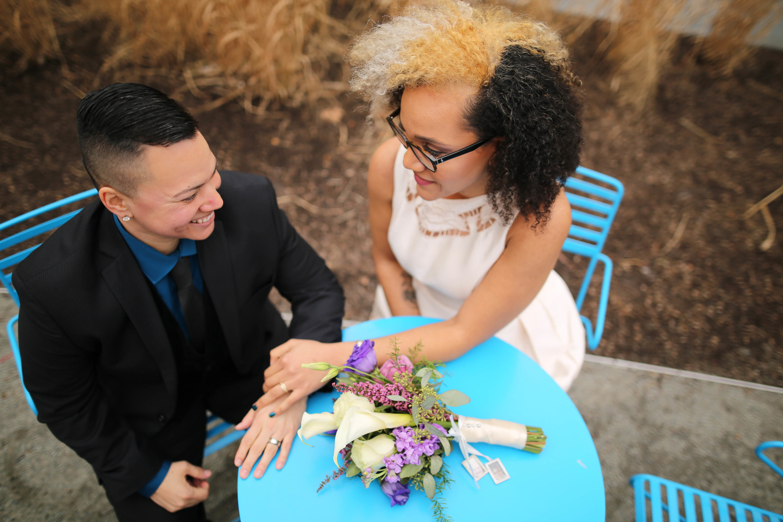 Sophia and Lisa - A Philadelphia City Hall Lesbian Elopement by Swiger Photography, Philly's Lesbian Photographer. www.swigerphotography.com