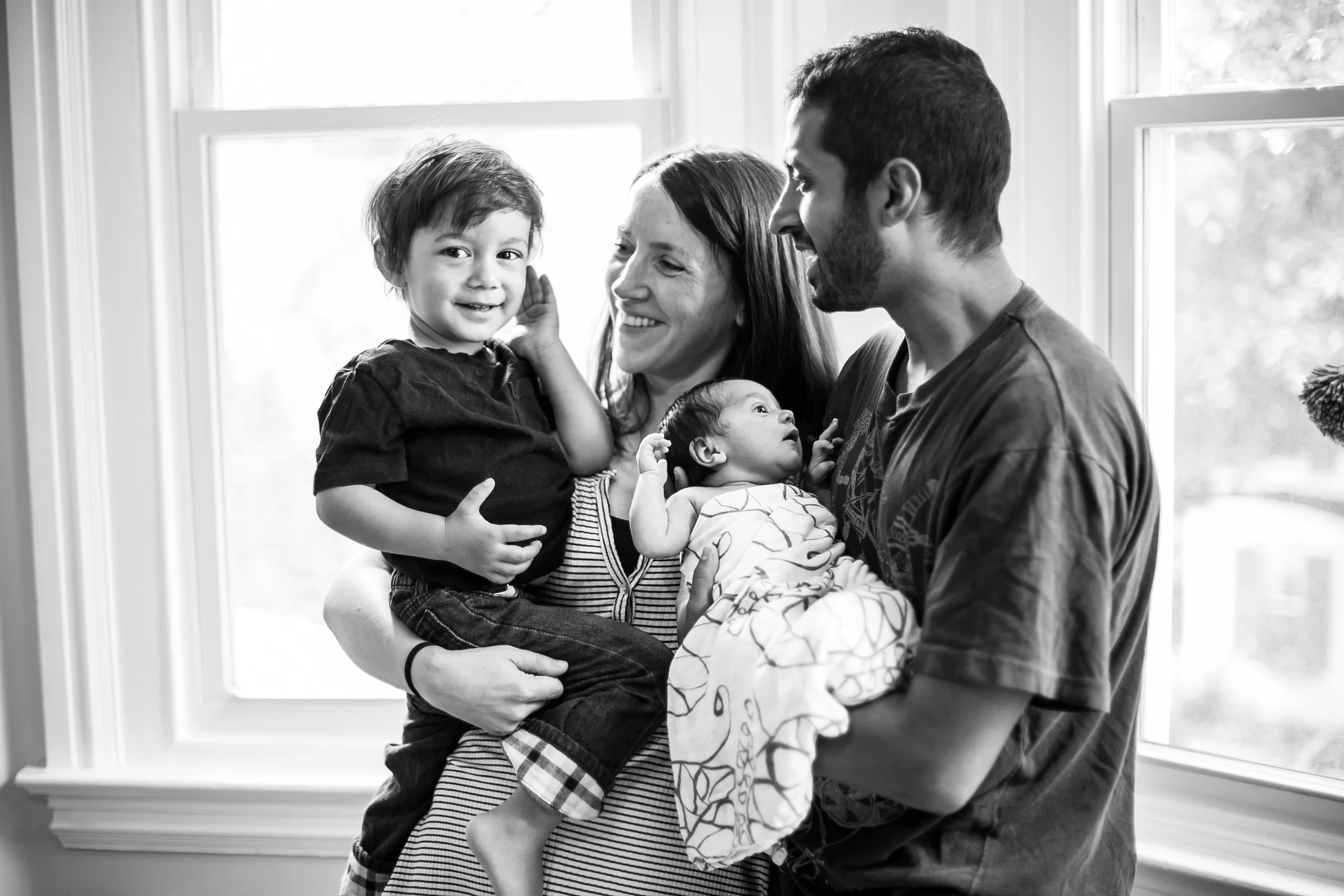 Baker Family - A Philadelphia in home newborn lifestyle session by Swiger Photography. 