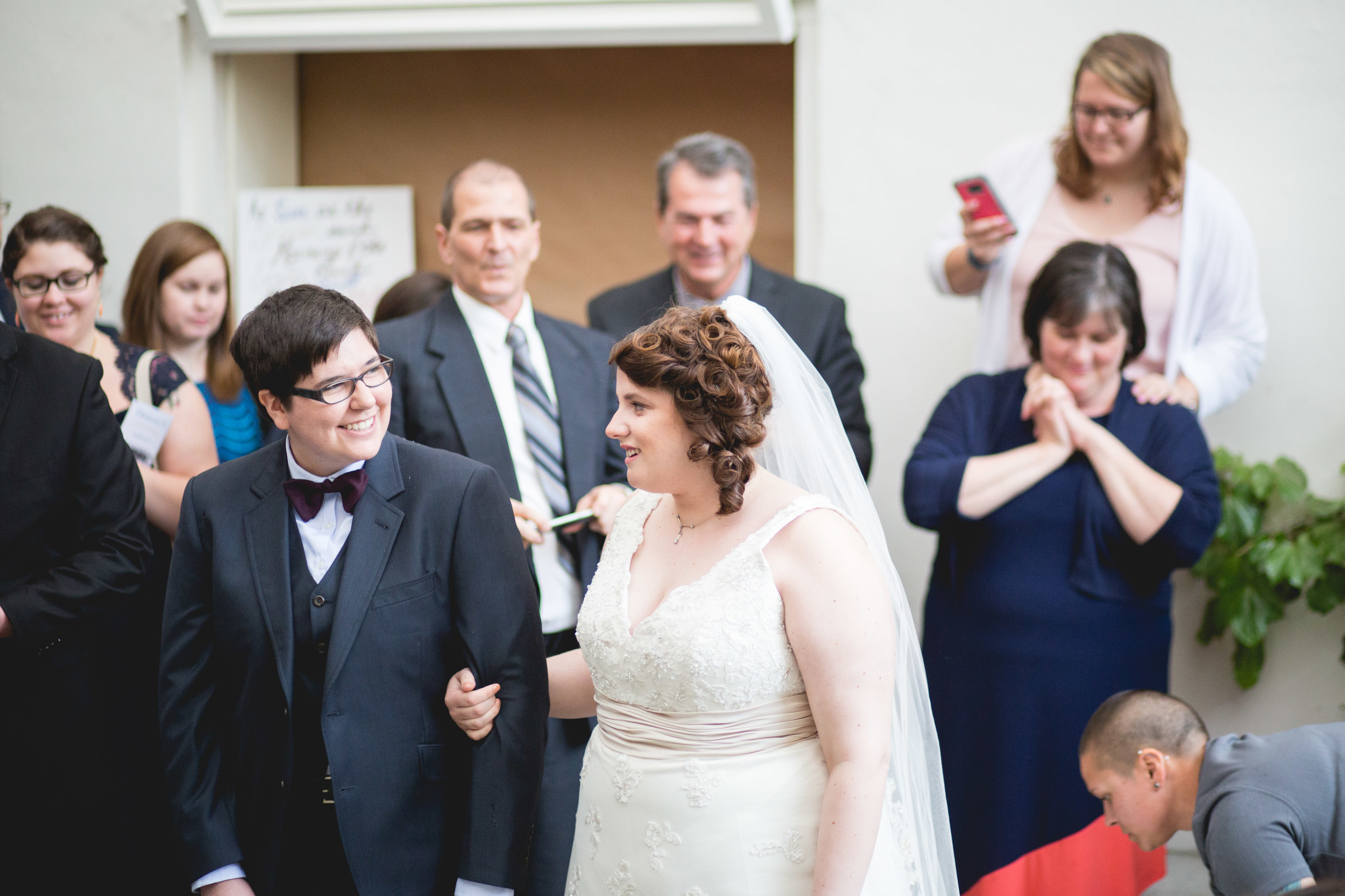 Who Should Walk You Down The Aisle? A Swiger Photography Wedding Wednesday Series. Philadelphia Lesbian Photographer. 