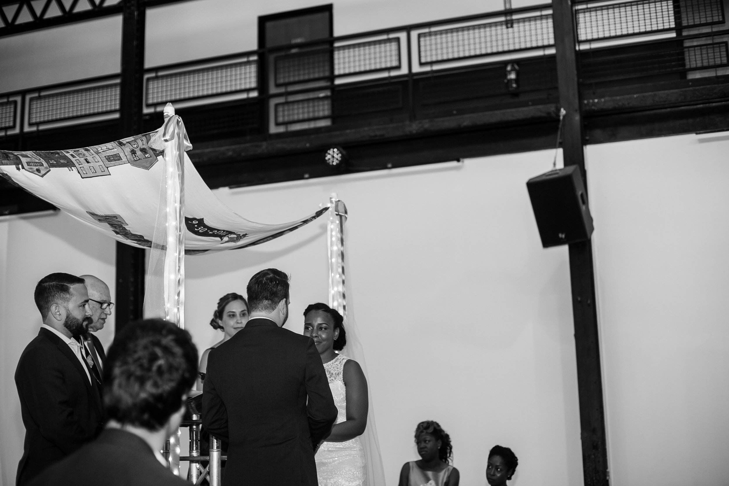  A Philadelphia Fishtown Skybox Wedding by Lesbian Photographer Swiger Photographer. &nbsp;Monet and Daniel - an industrial fall Philly Wedding 