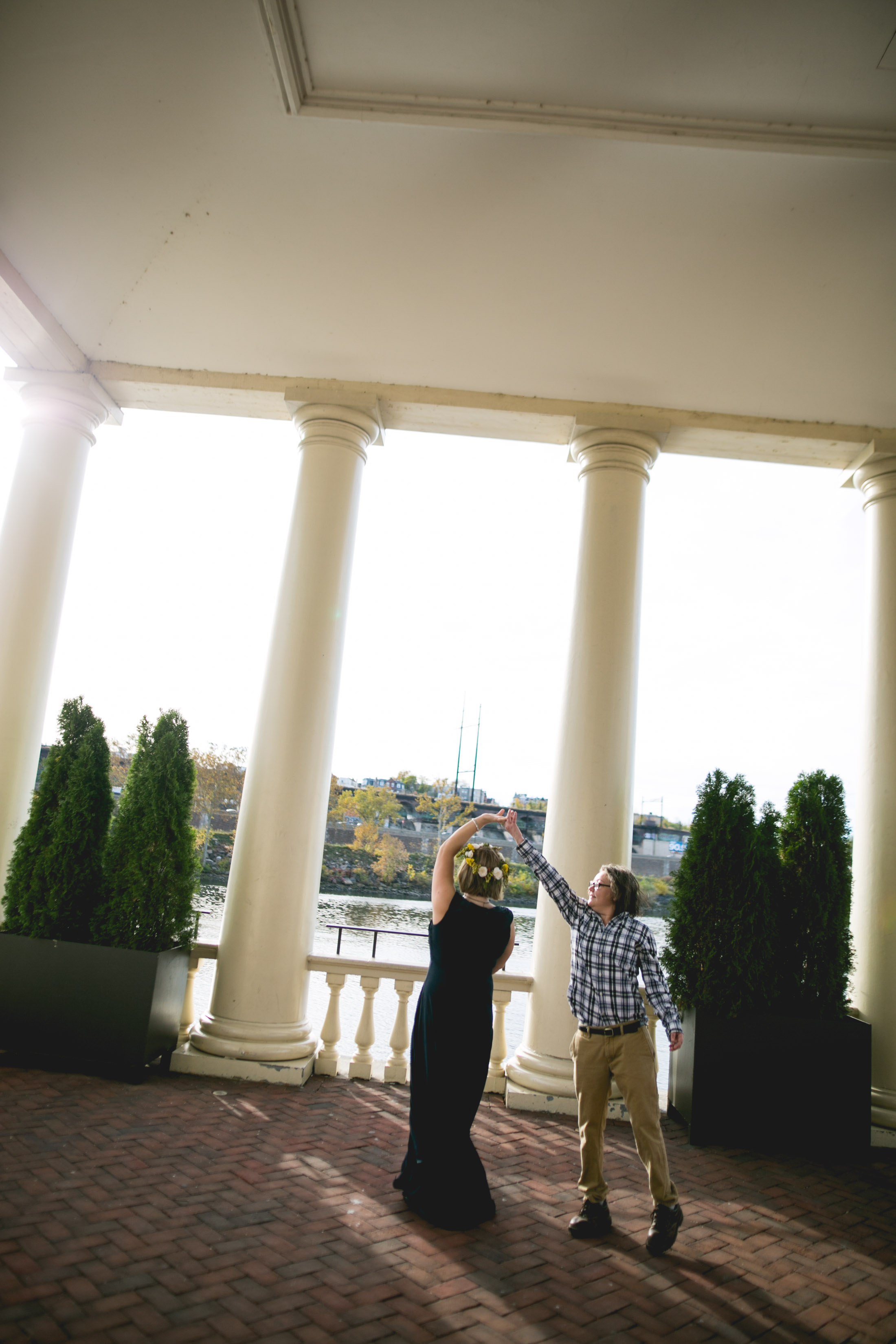 Lesbian Anniversary Session at the Philadelphia Museum of Art