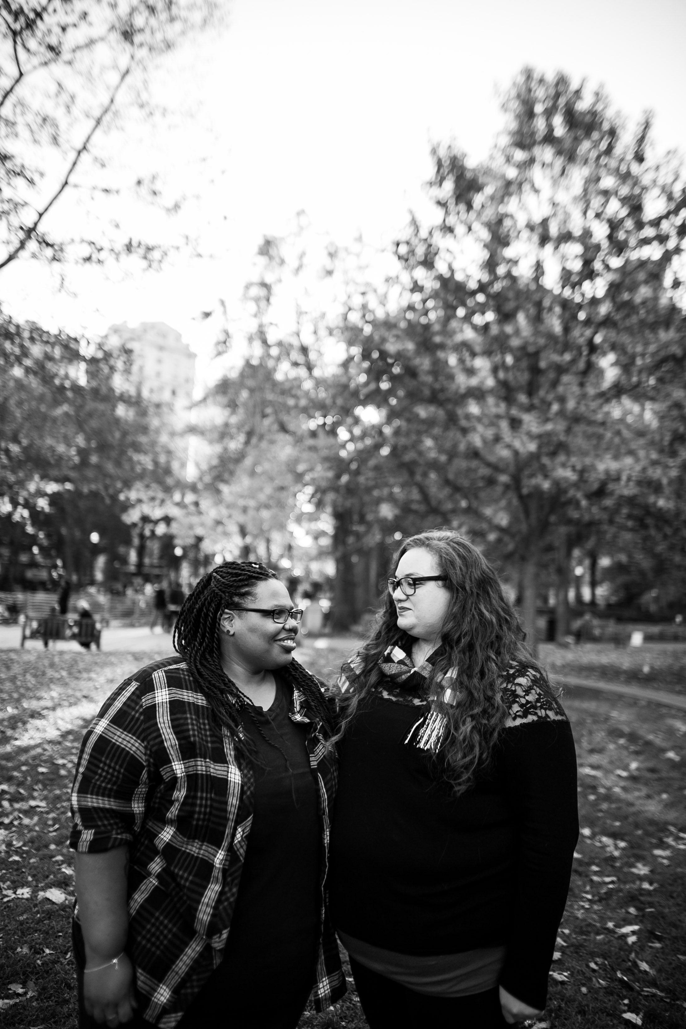 Rittenhouse Square Philadelphia Lesbian Engagement Session