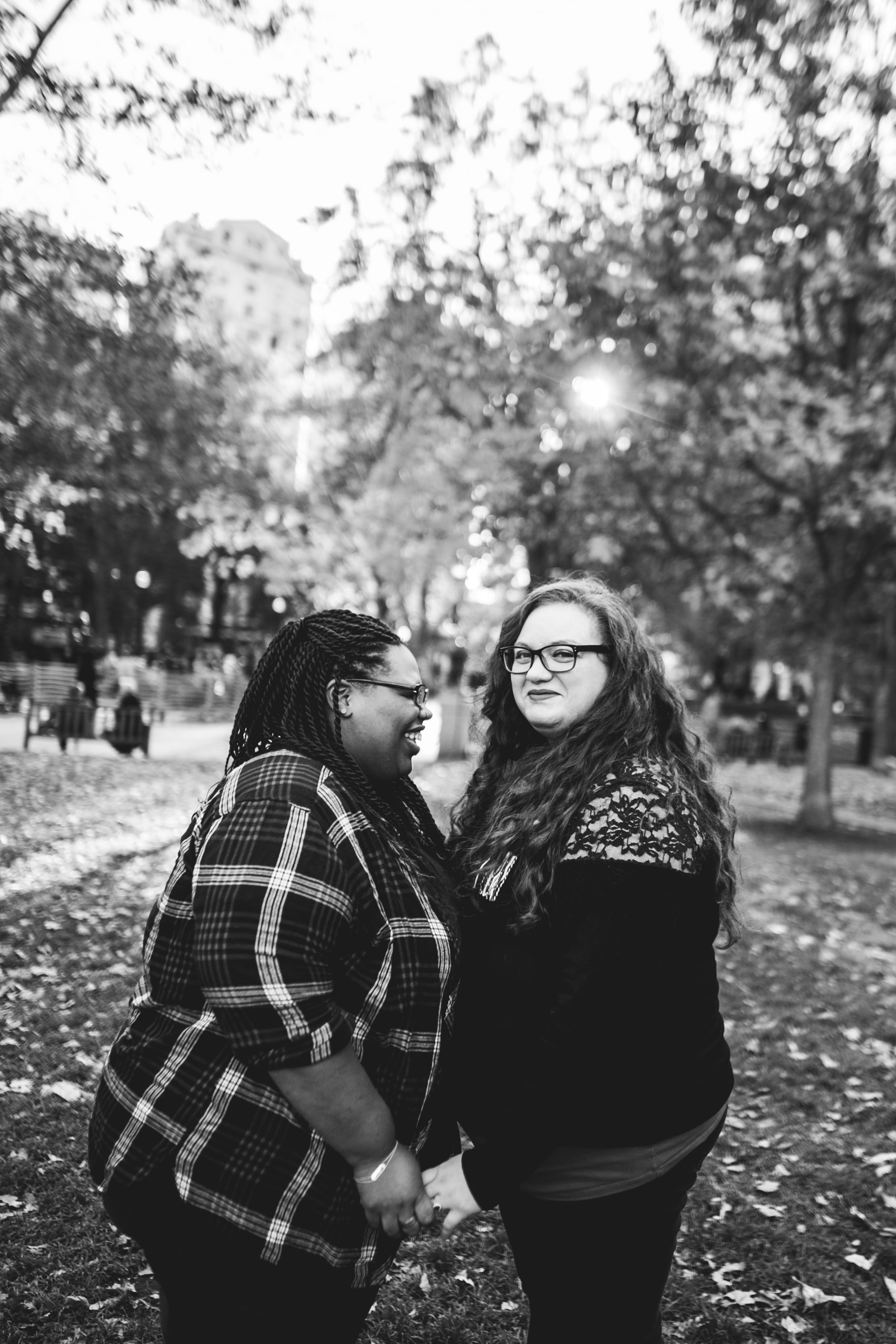 Rittenhouse Square Philadelphia Lesbian Engagement Session