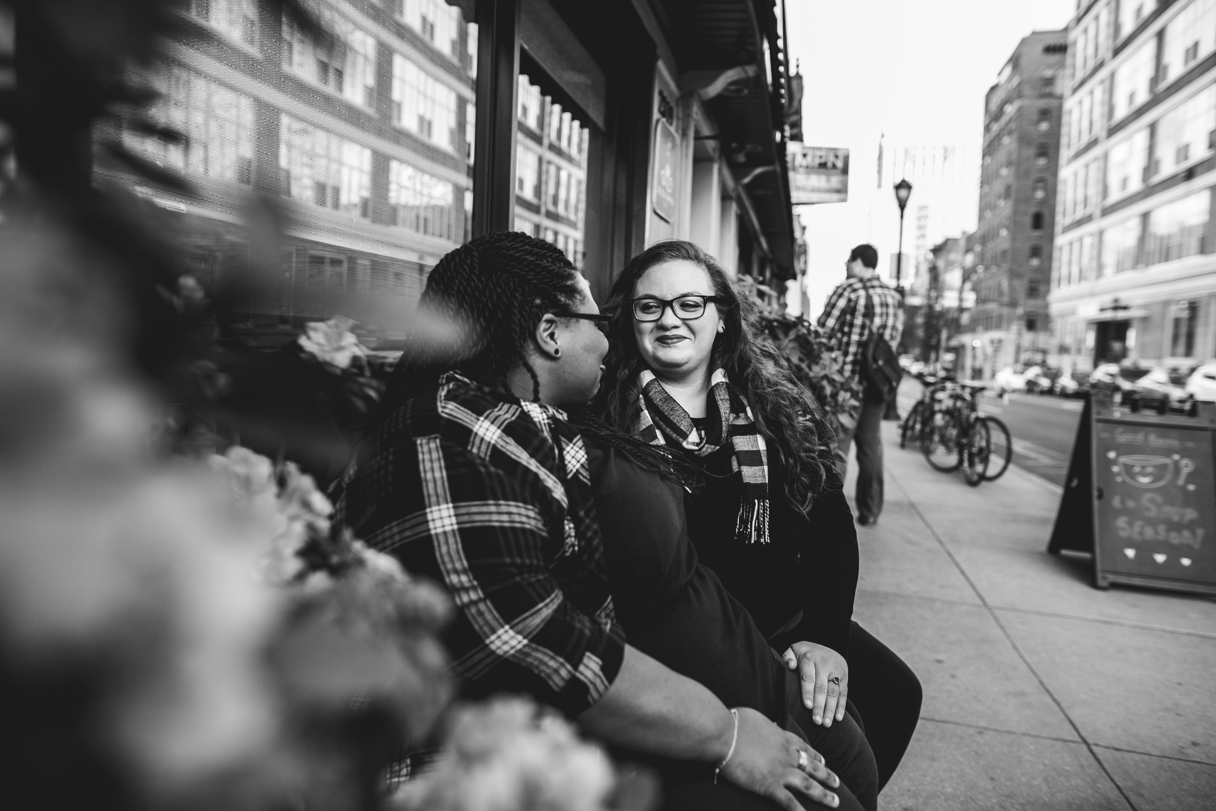 Philly Fall Lesbian Engagement Session