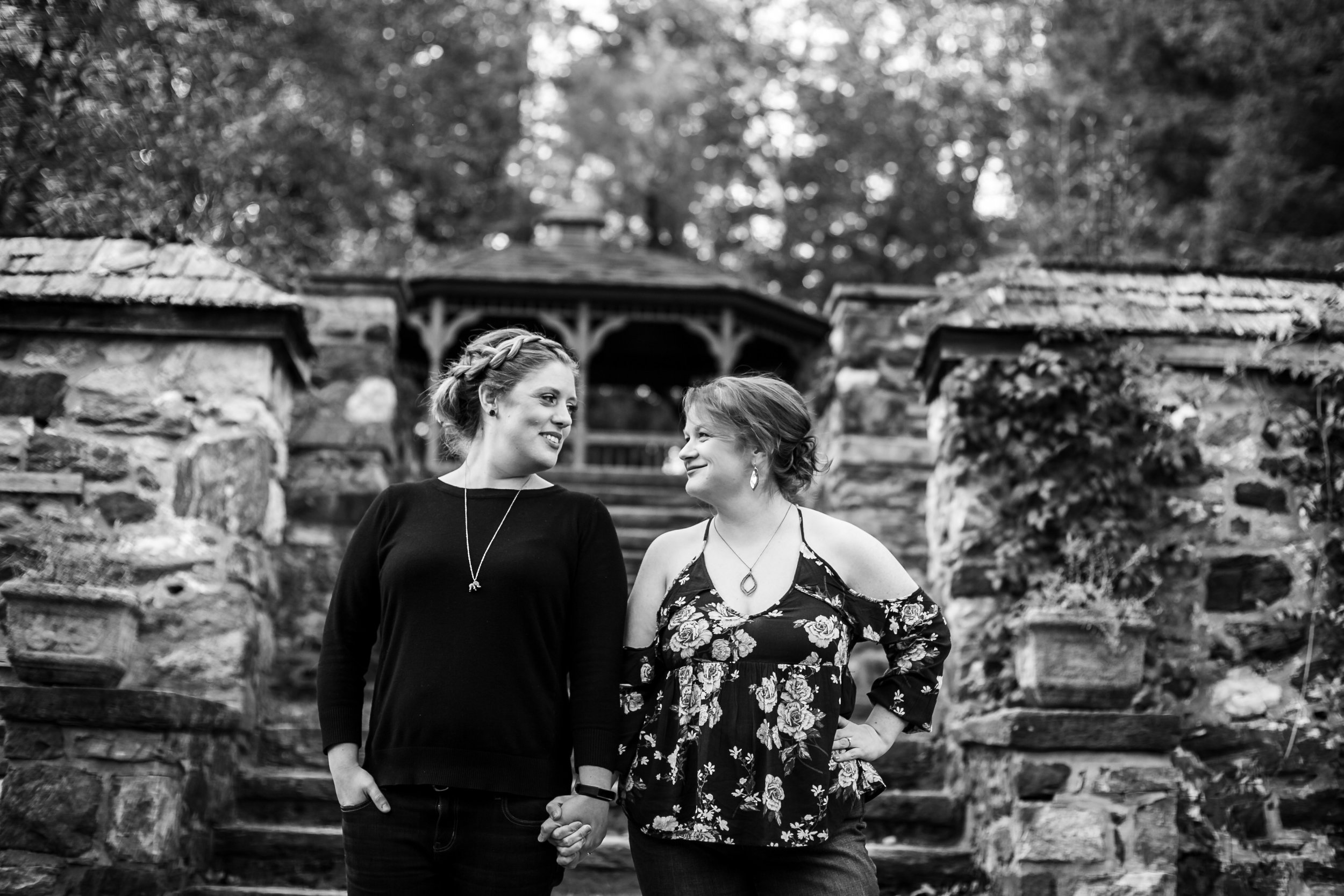 LGBTQ Posing for Lesbian Engagement Session 