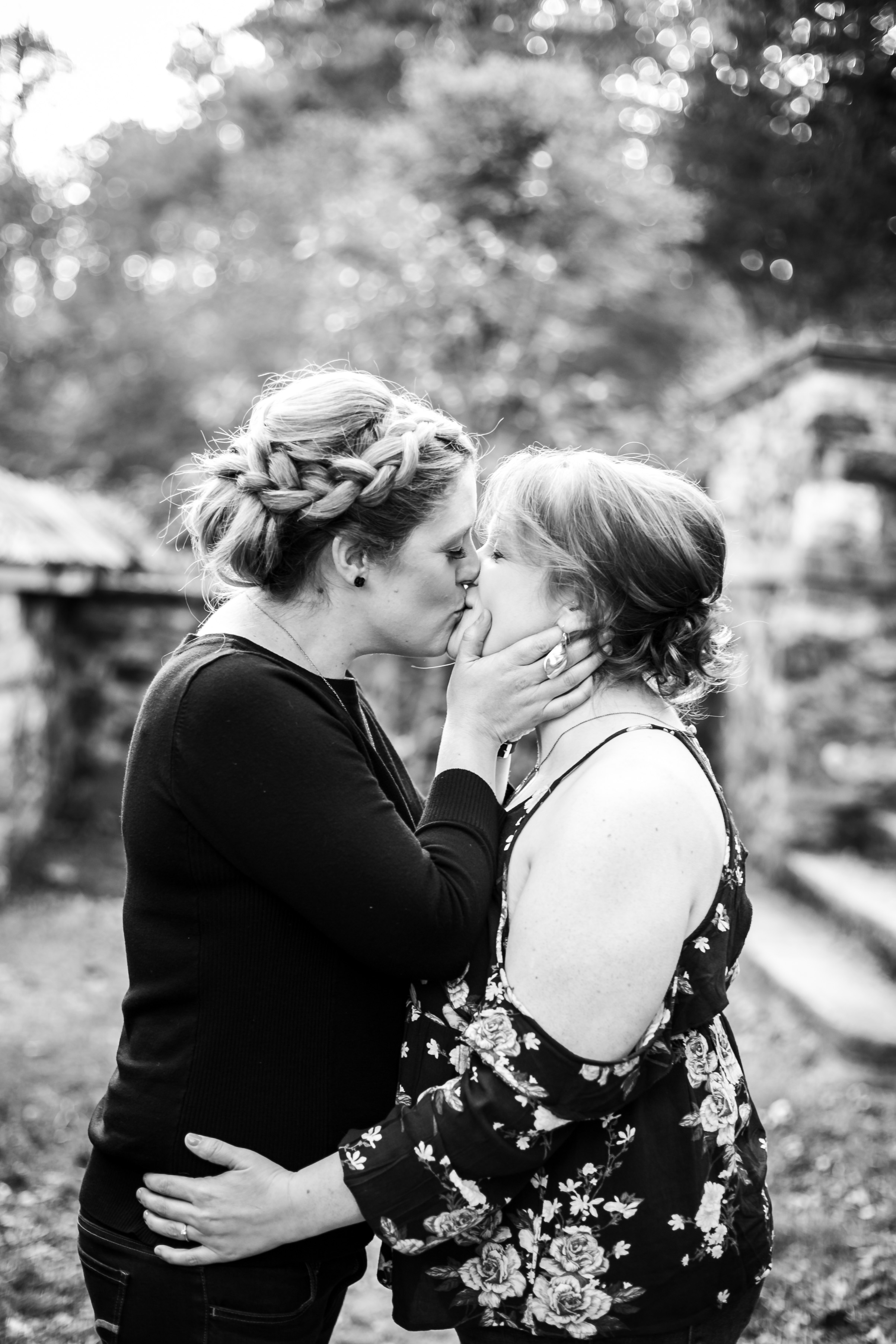 Fall Engagement Shoot Lesbian Couple at Ridley Creek Park 7