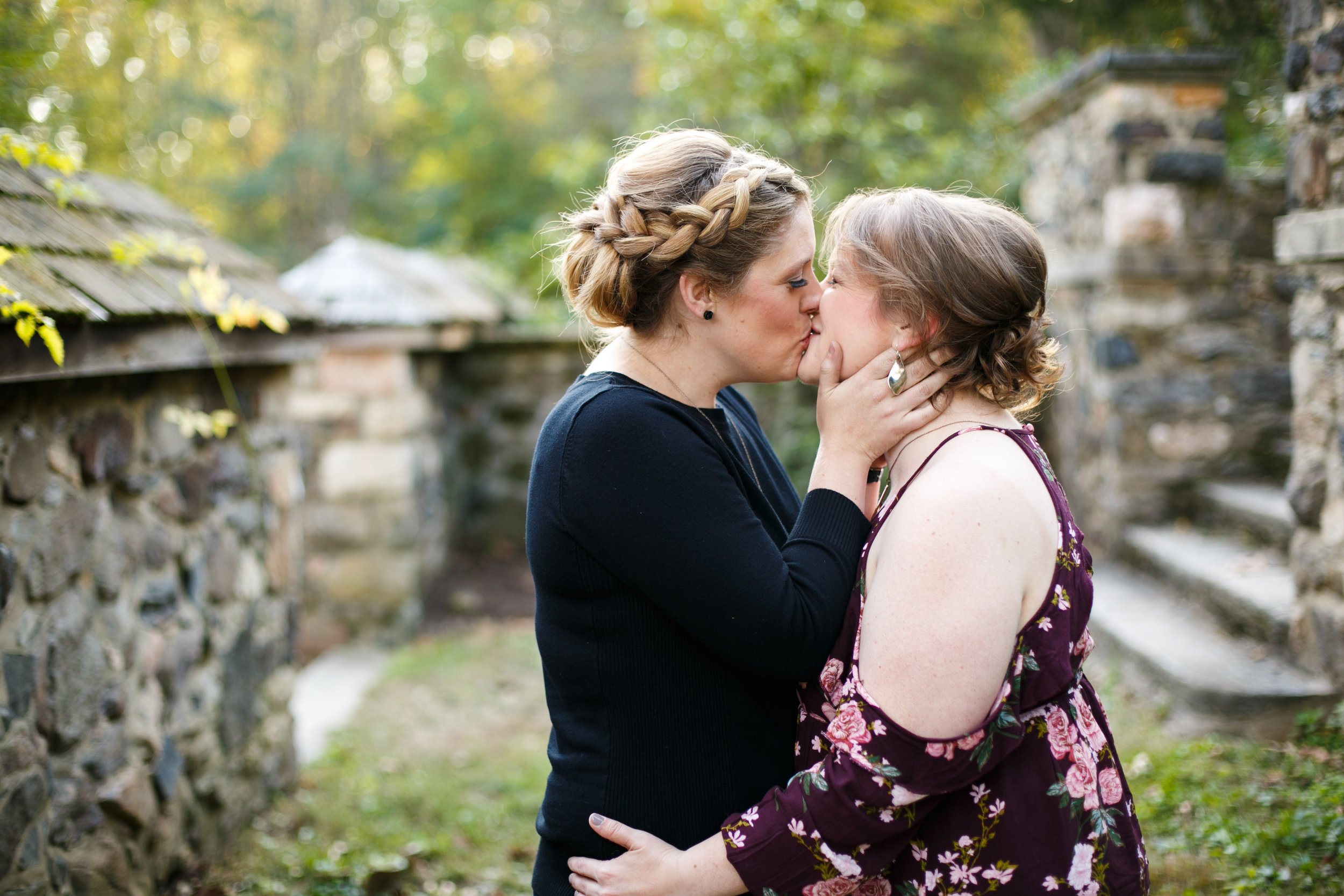 Fall Engagement Shoot Lesbian Couple at Ridley Creek Park 8