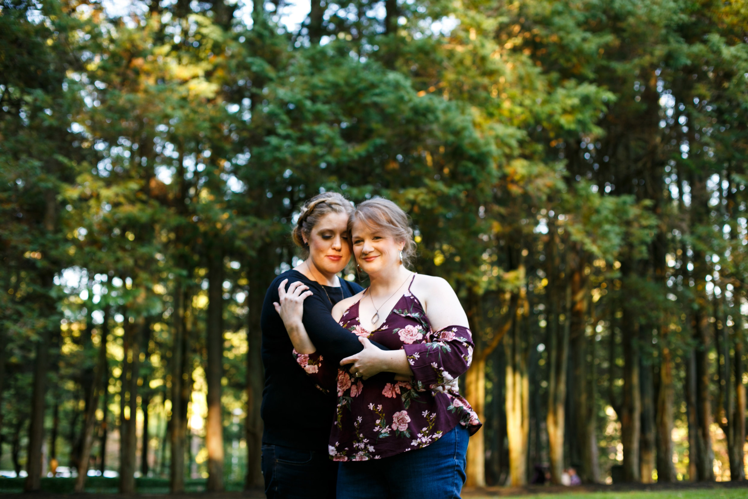 LGBTQ Posing for Lesbian Engagement Session 12