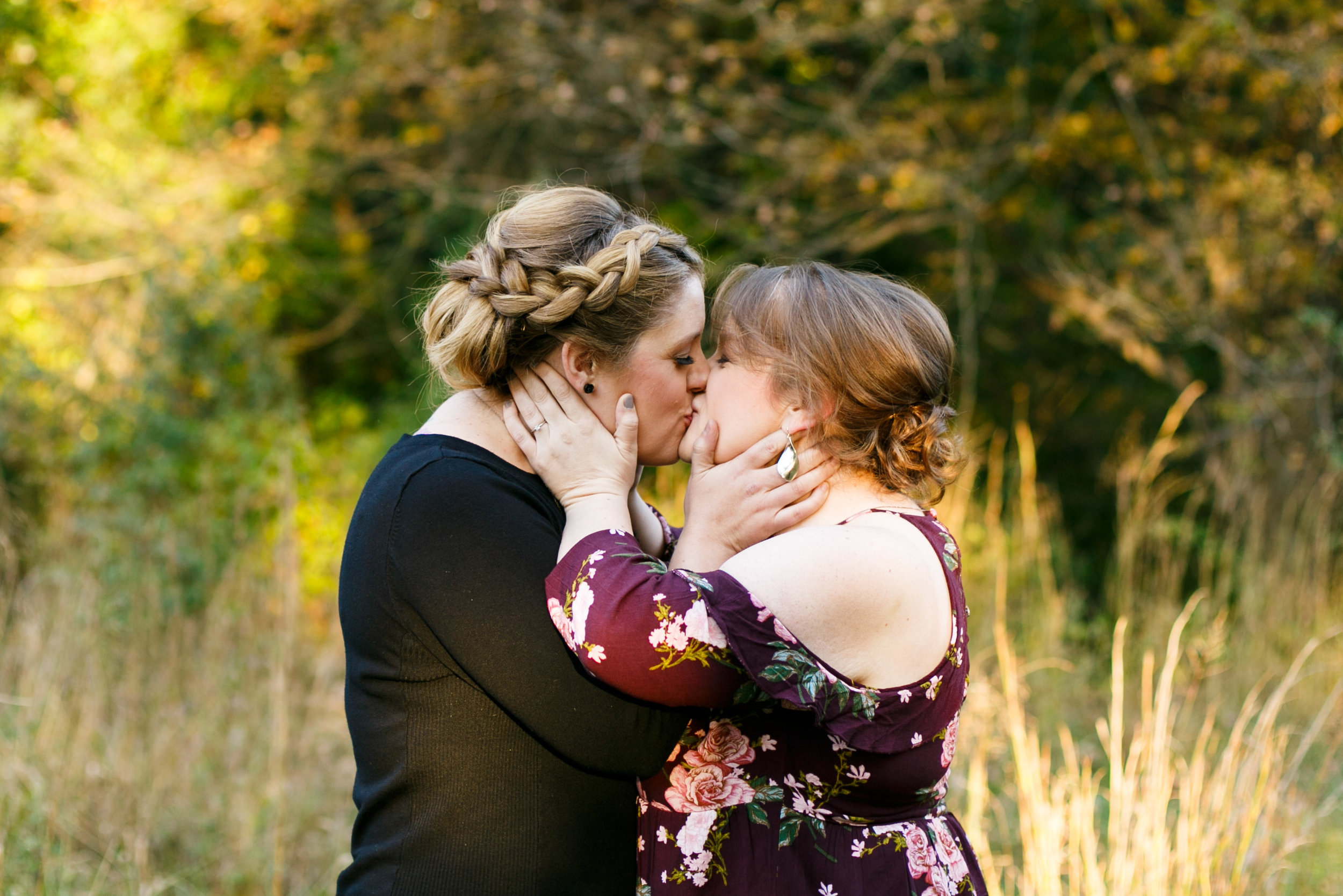 Fall Engagement Shoot Lesbian Couple at Ridley Creek Park 15