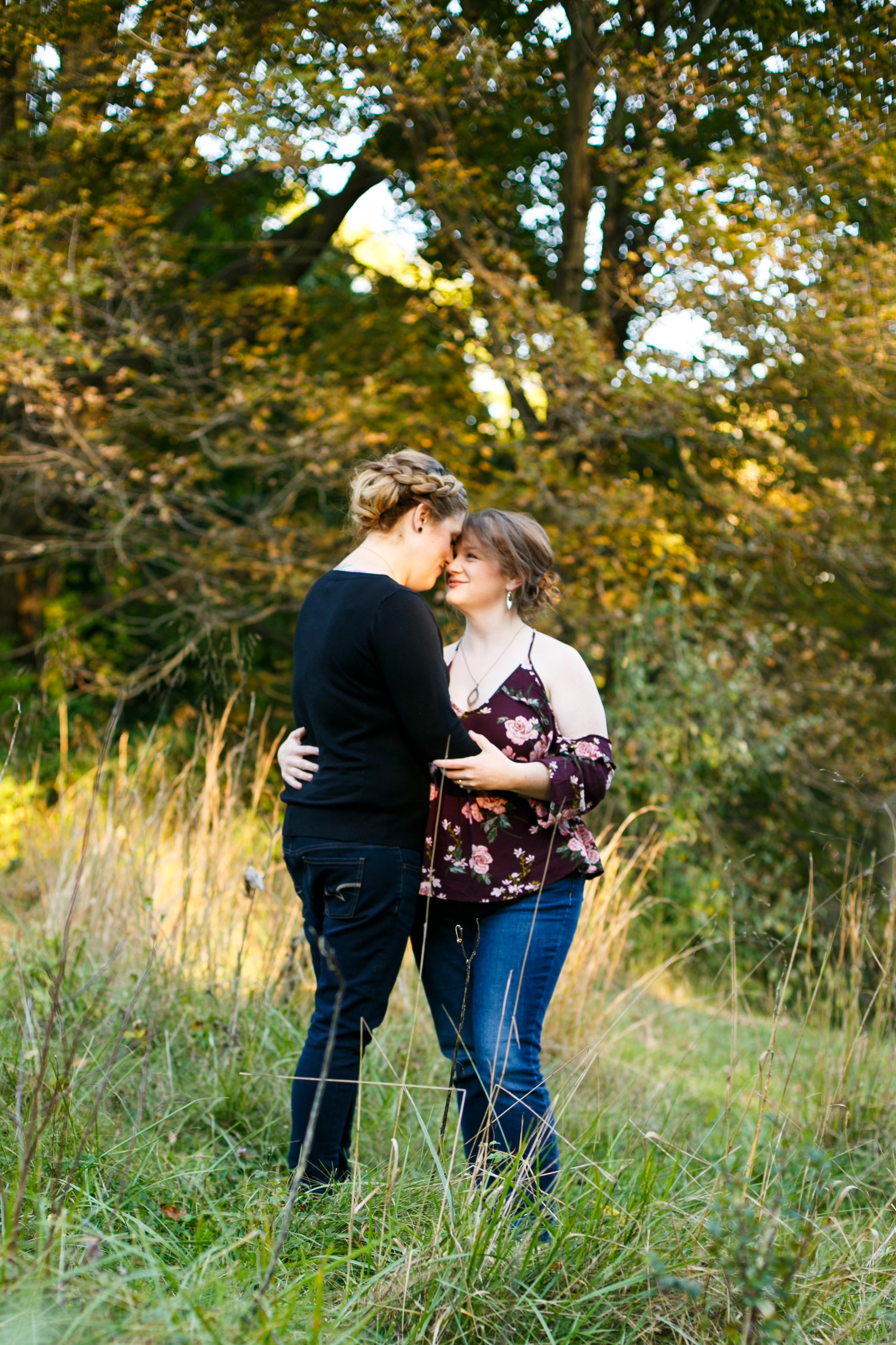 LGBTQ Posing for Lesbian Engagement Session 17