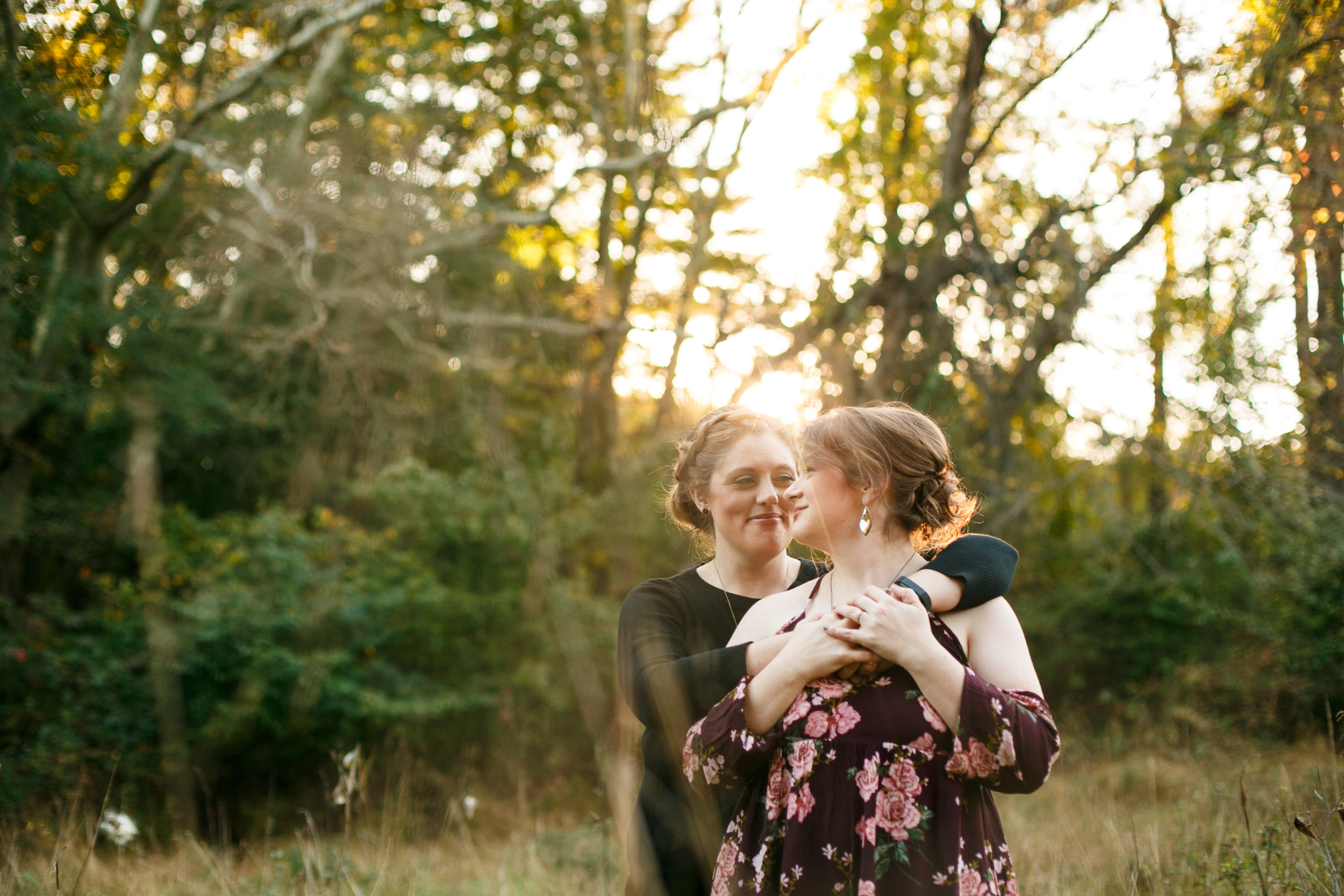 Fall Engagement Shoot Lesbian Couple at Ridley Creek Park 17