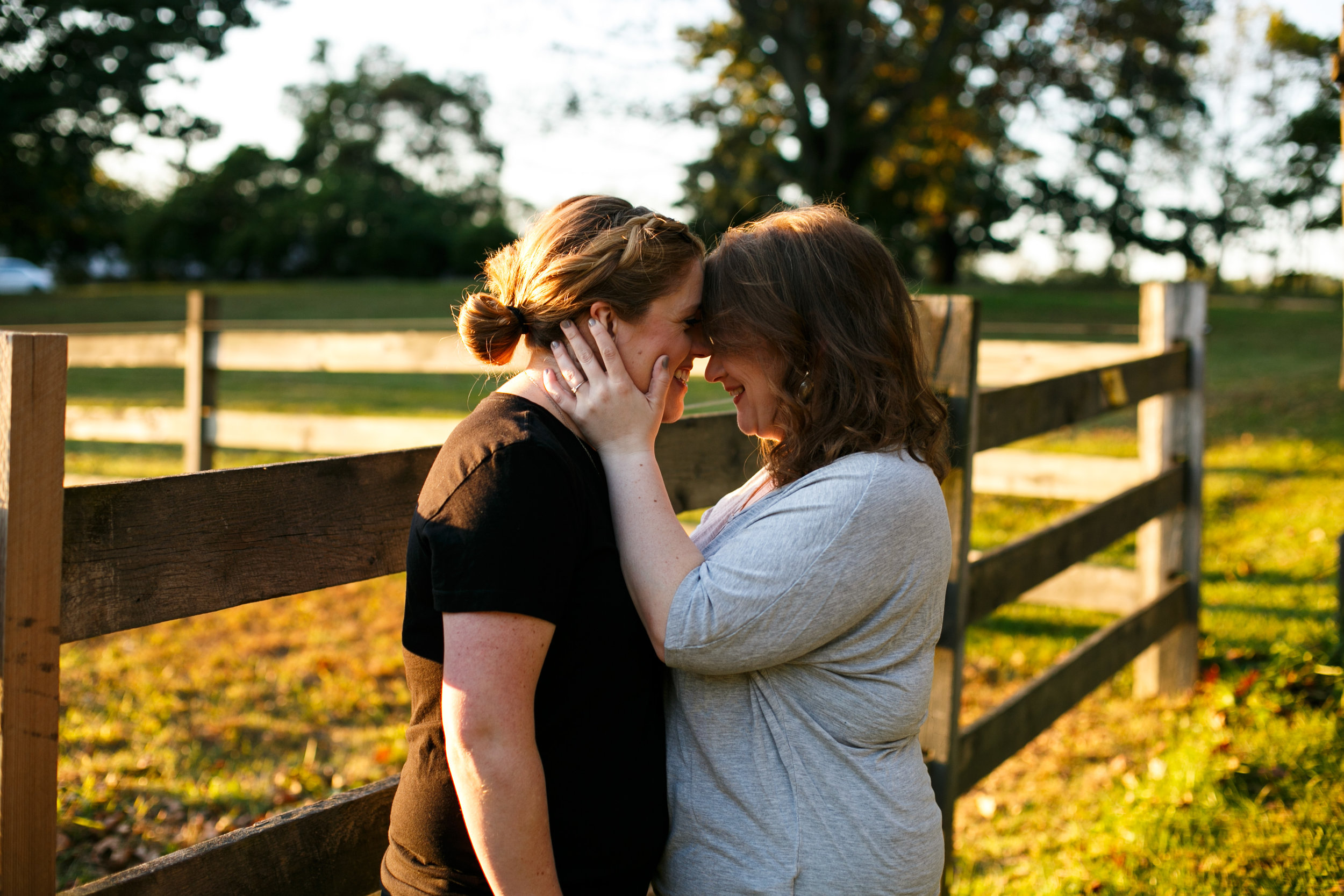 Fall Engagement Shoot Lesbian Couple at Ridley Creek Park 20