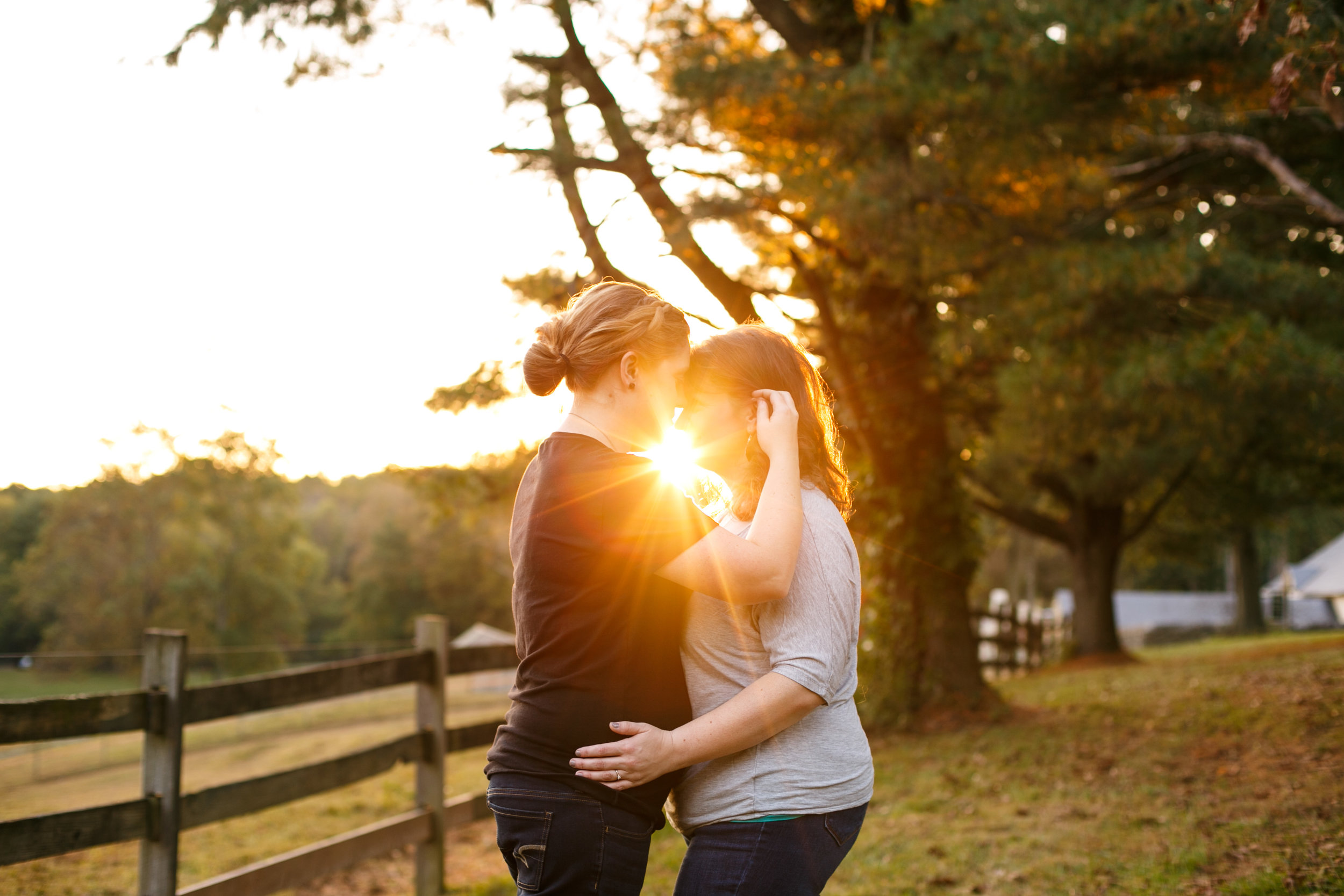 Fall Engagement Shoot Lesbian Couple at Ridley Creek Park 23