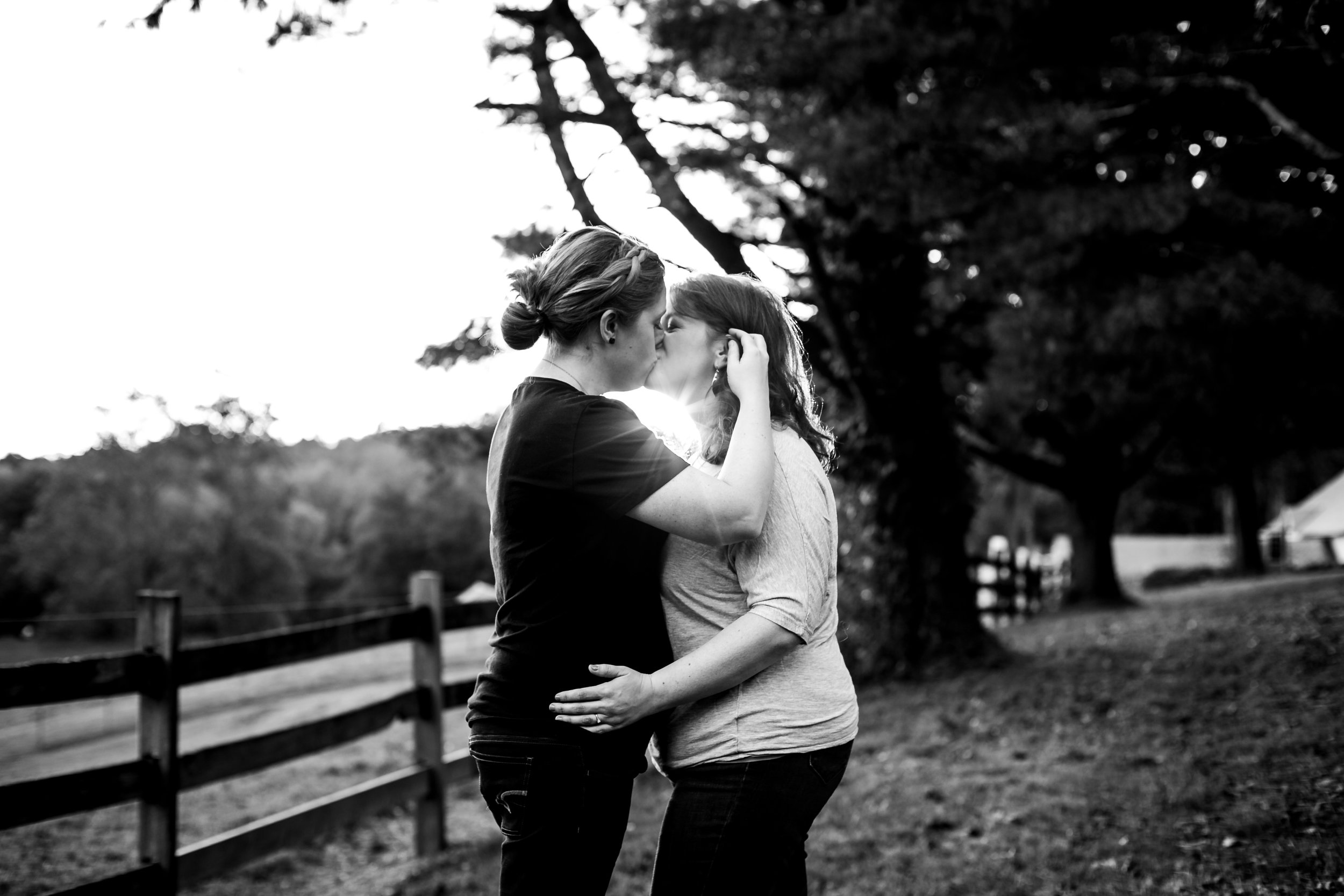 LGBTQ Posing for Lesbian Engagement Session 25