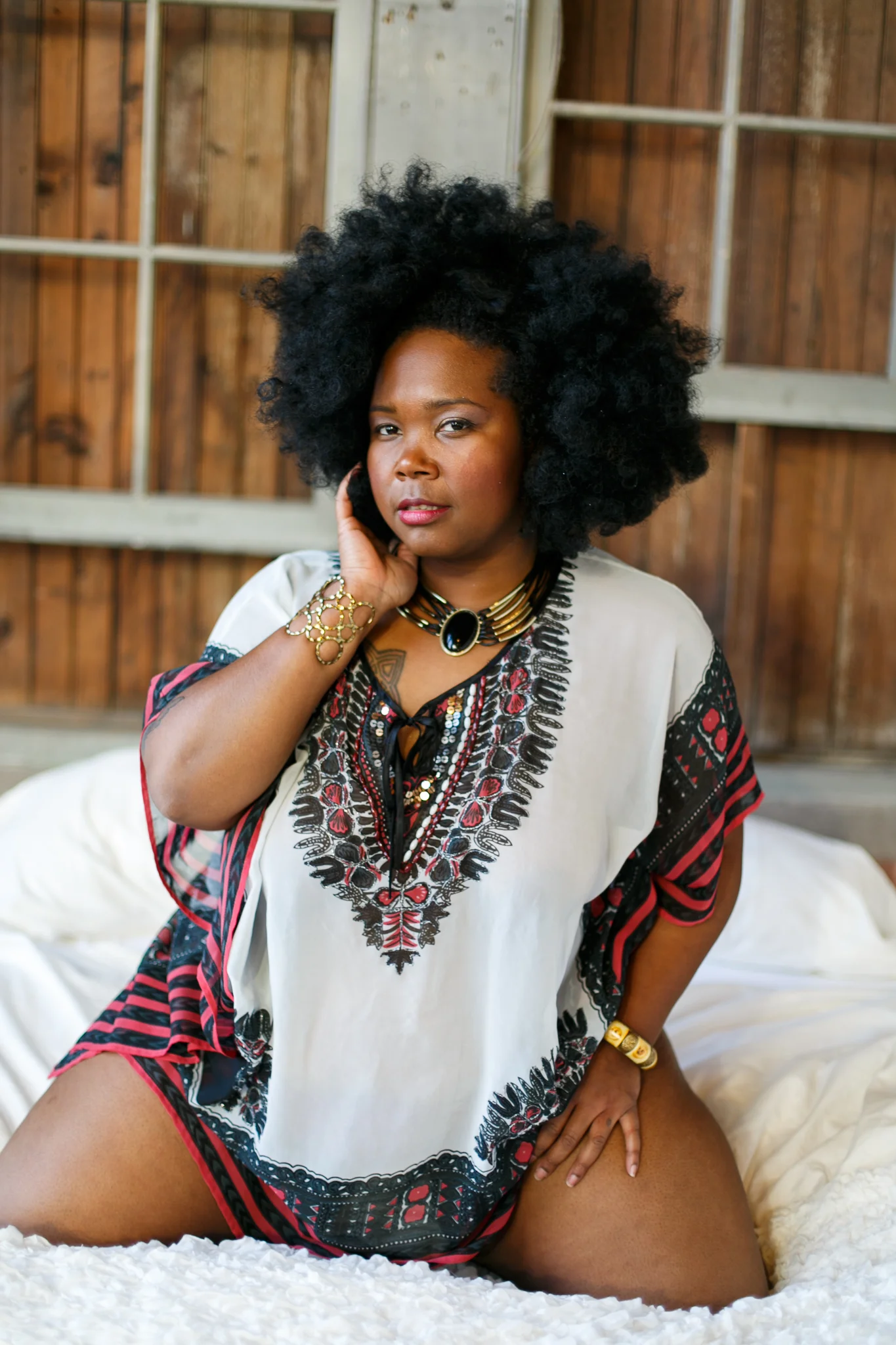 WOC Plus Size Boudoir Philadelphia