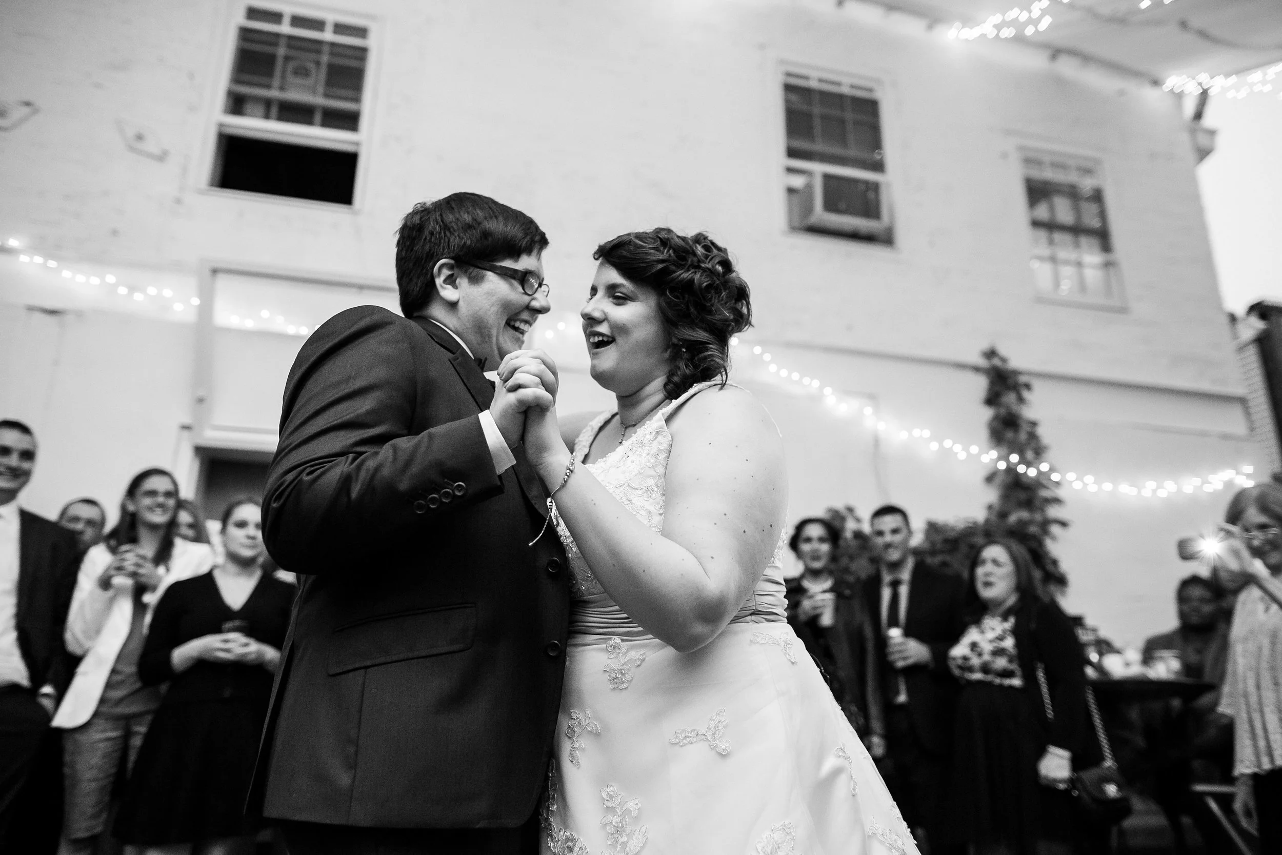 Rita and Angela had the sweetest wedding at The Maas Building despite rain messing up all of our plans. Their love for each other couldn't be dampened by a little rain 