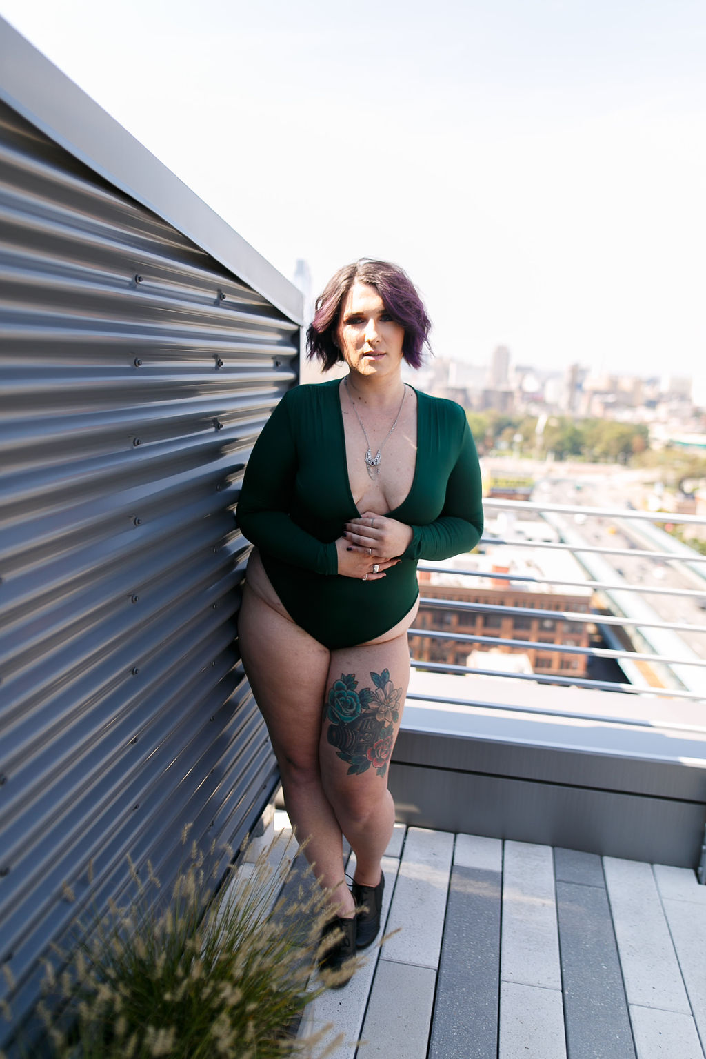 Philly Outdoor Rooftop Boudoir Session by Swiger Photography 8.jpg