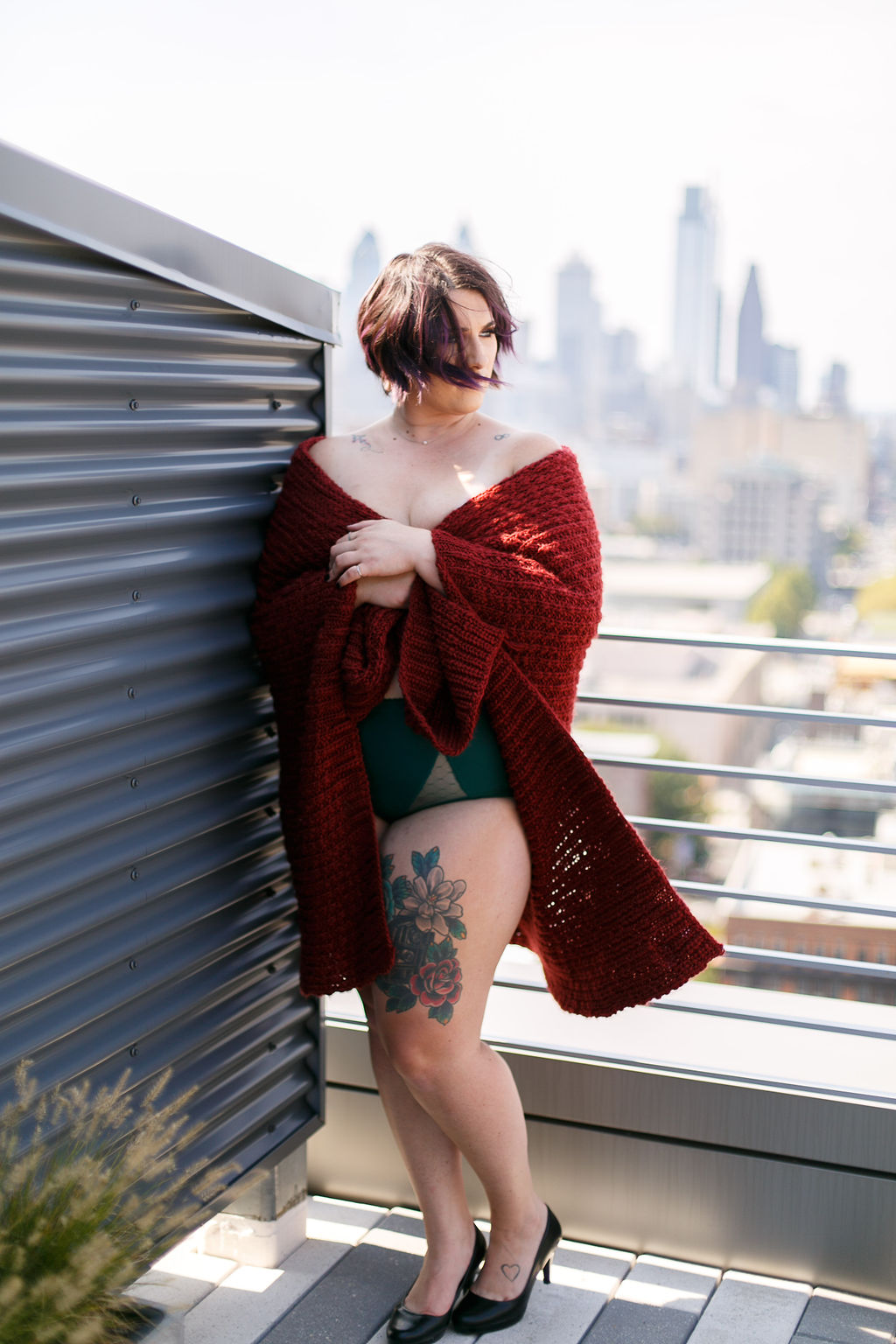 Philly Outdoor Rooftop Boudoir Session by Swiger Photography 40.jpg