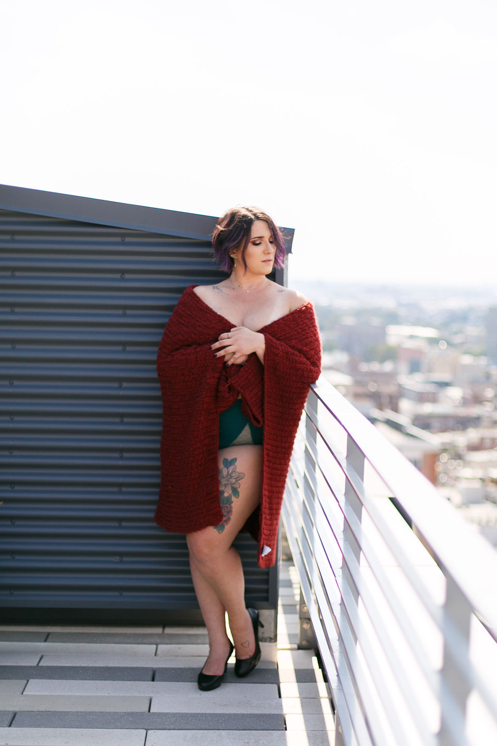 Philly Outdoor Rooftop Boudoir Session by Swiger Photography 43.jpg