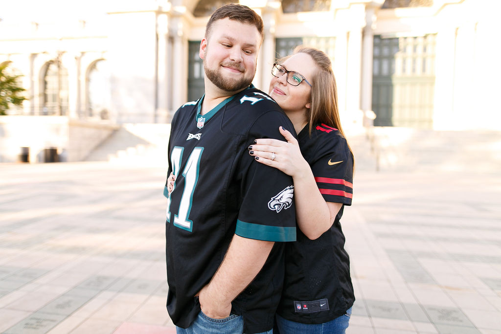 Sports Fan Outfit Ideas for Engagement Session