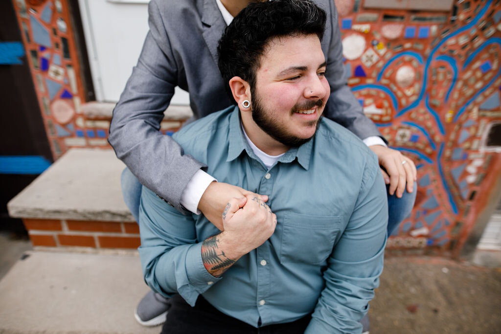 Lexx and Alex South Philly LGBTQ Engagement Session 1.jpg