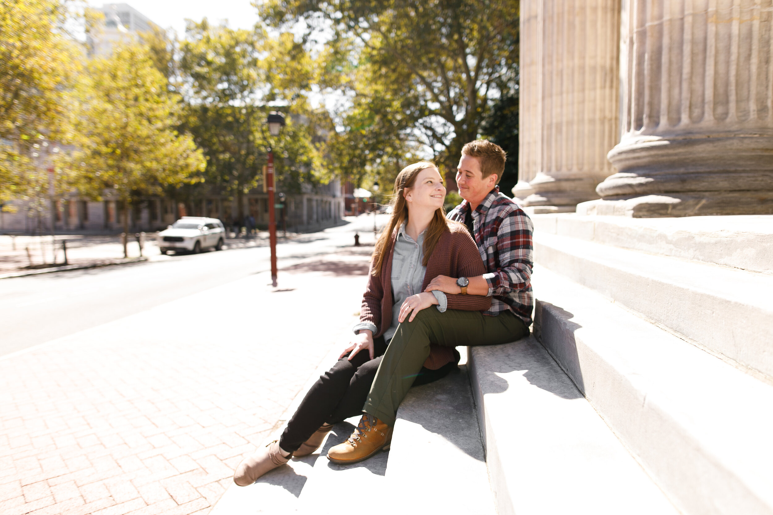 Caroline and Kyle Old City Philly Engagement Shoot -153.jpg
