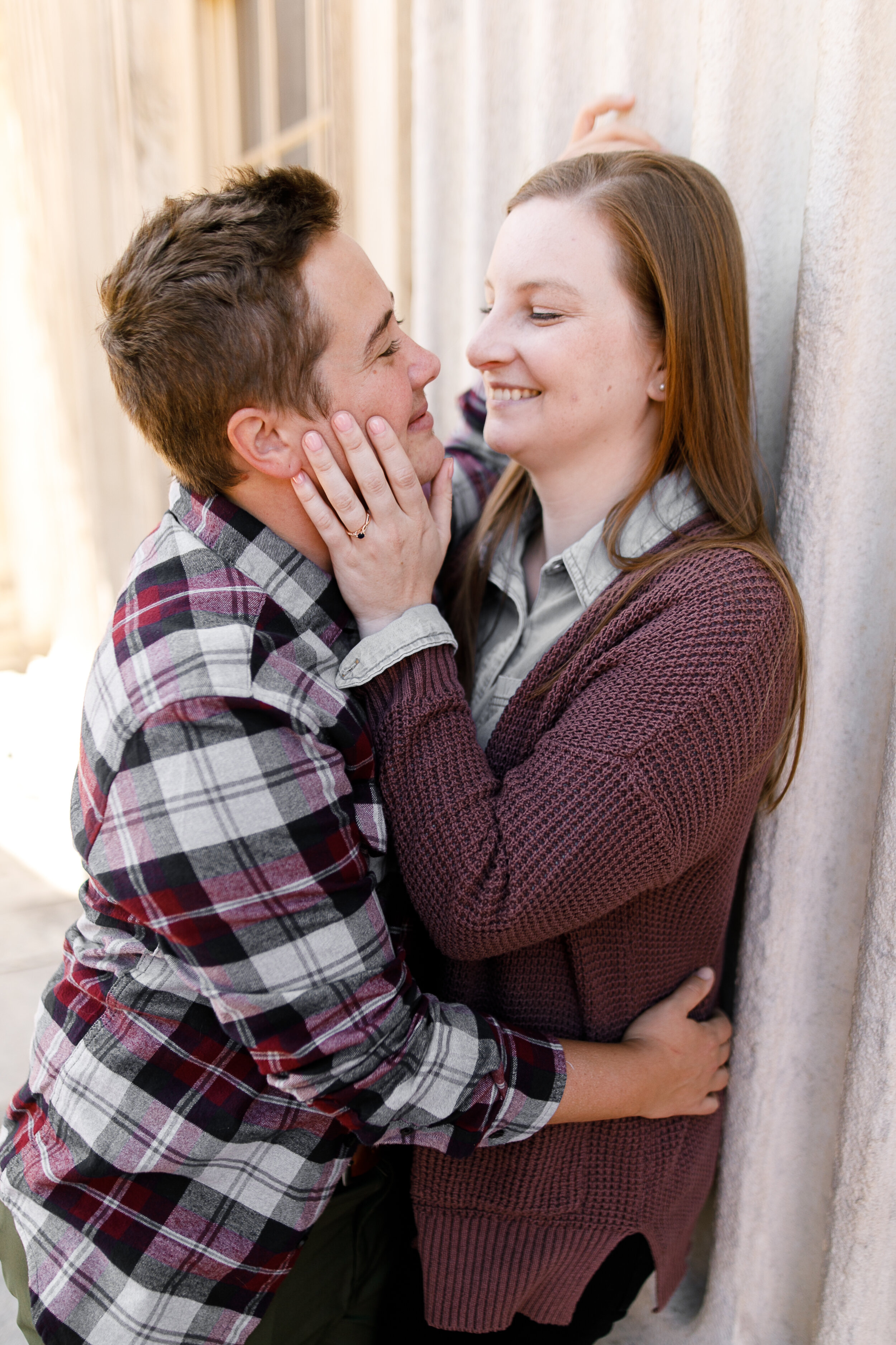 Caroline and Kyle Old City Philly Engagement Shoot -185.jpg