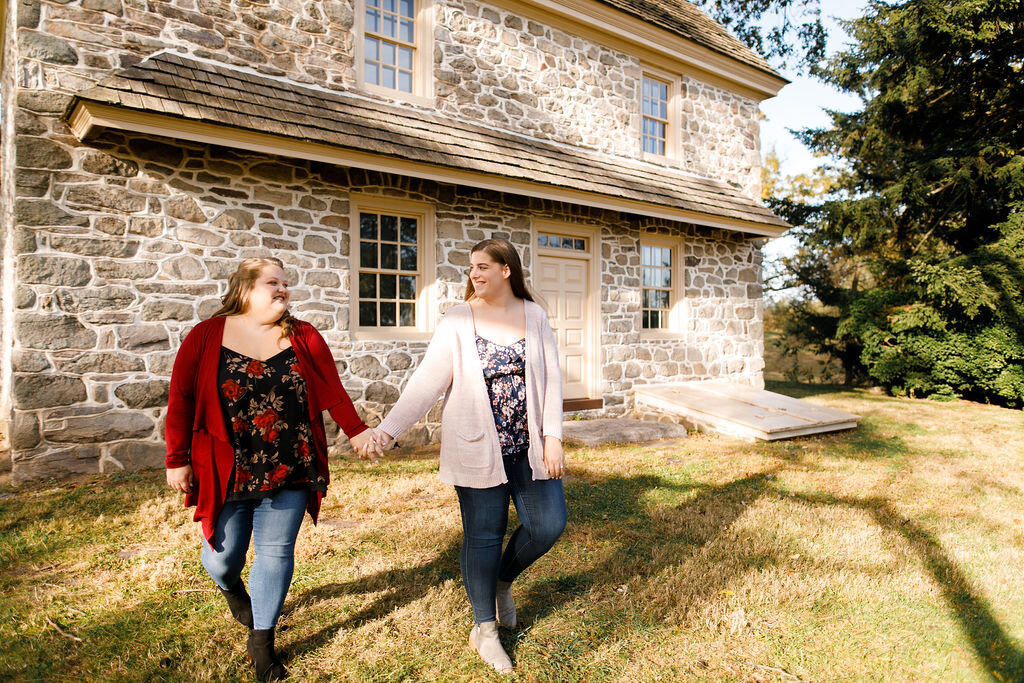 Valley Forge Park Fall Lesbian Engagement Session 2.jpg