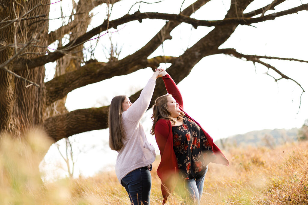 Valley Forge Park Fall Lesbian Engagement Session 16.jpg
