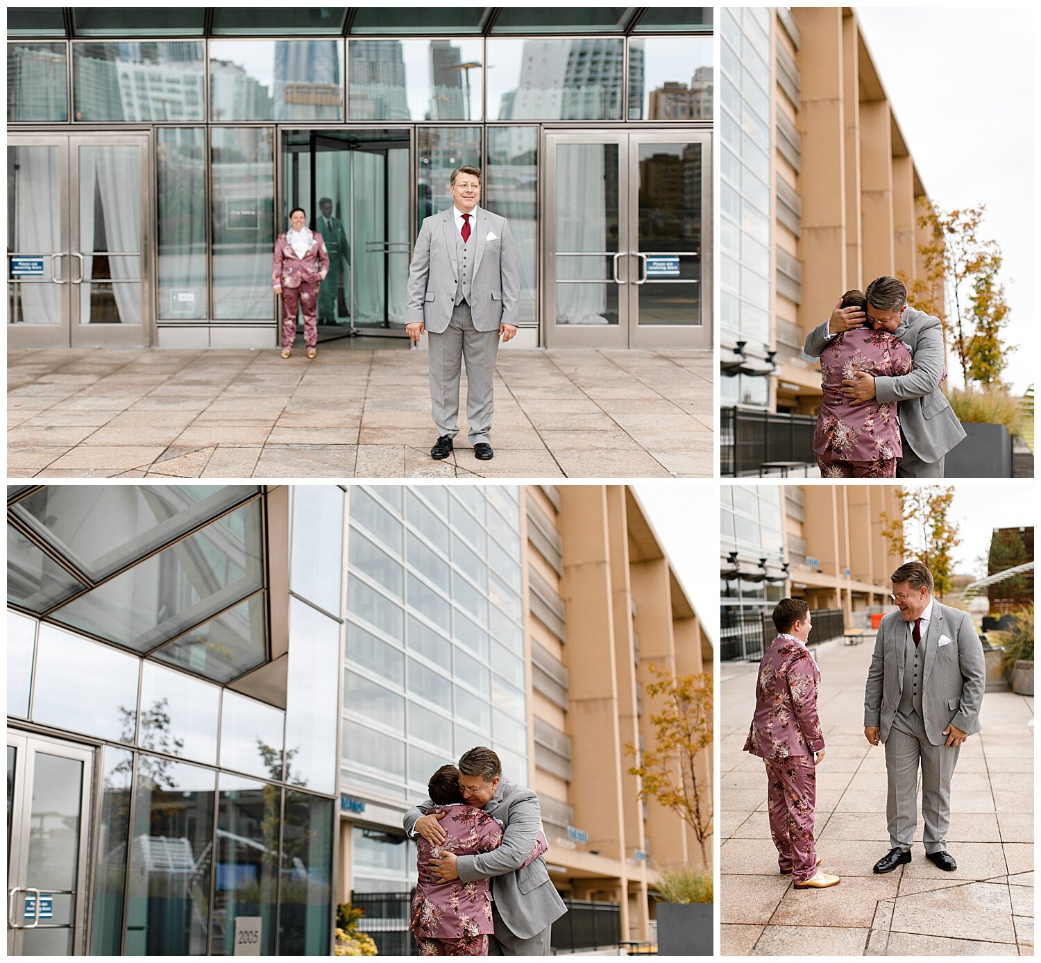 LGBTQ Philly Cira Centre Vintage Inspired Lesbian Wedding 