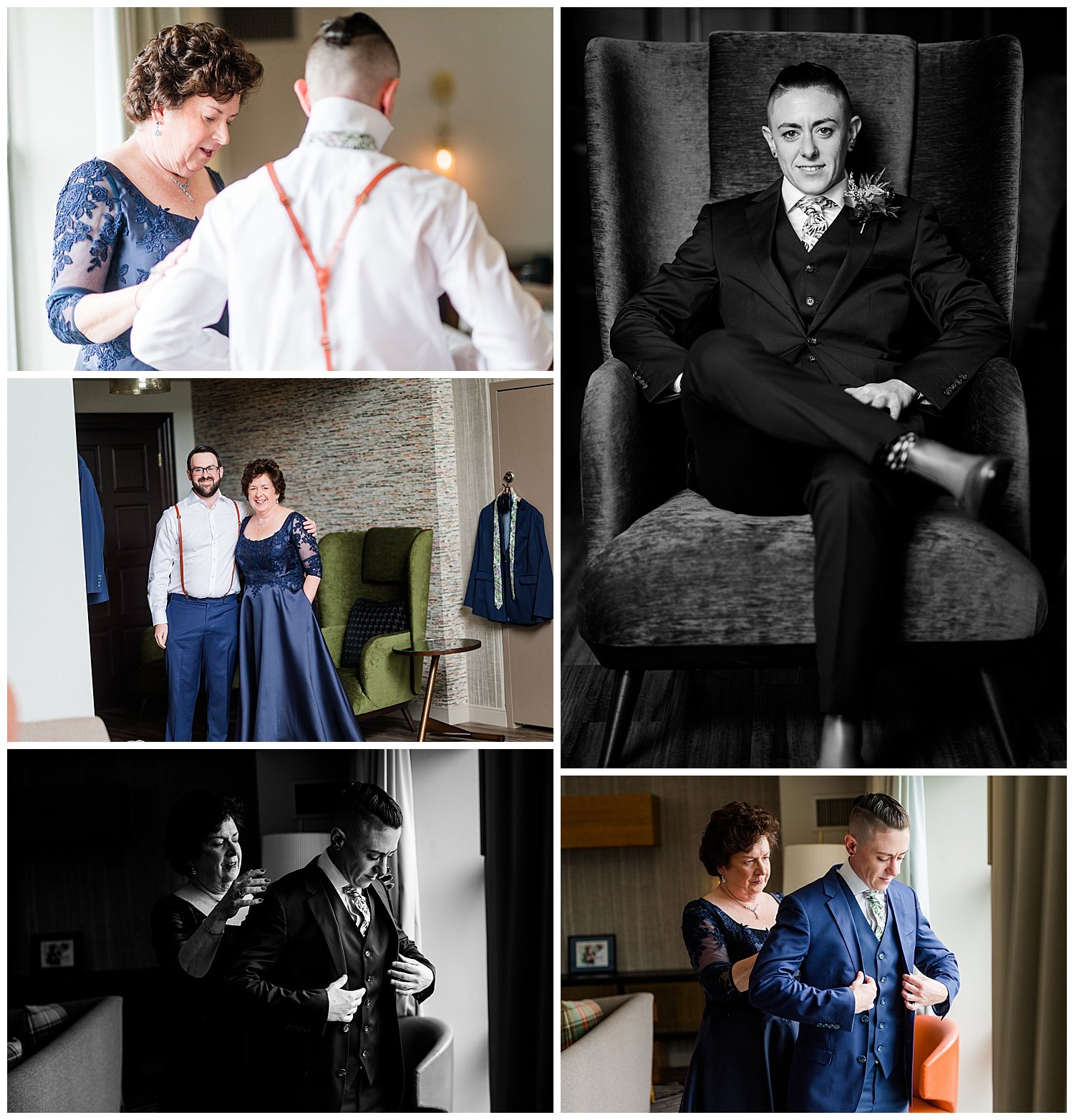 Getting-ready-photos-Renaissance-hotel-non-binary-wedding